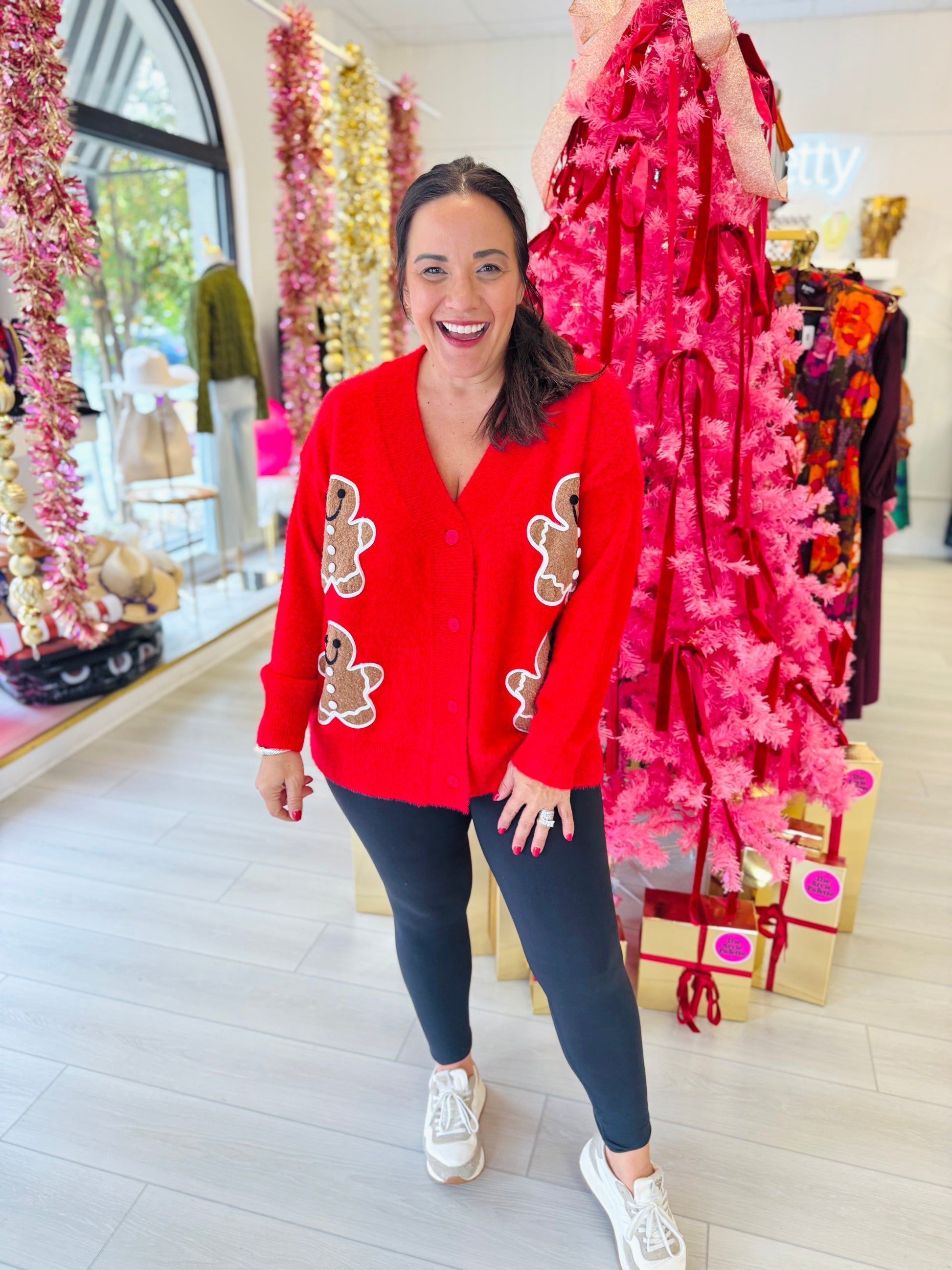 Gingerbread Man Cardigan