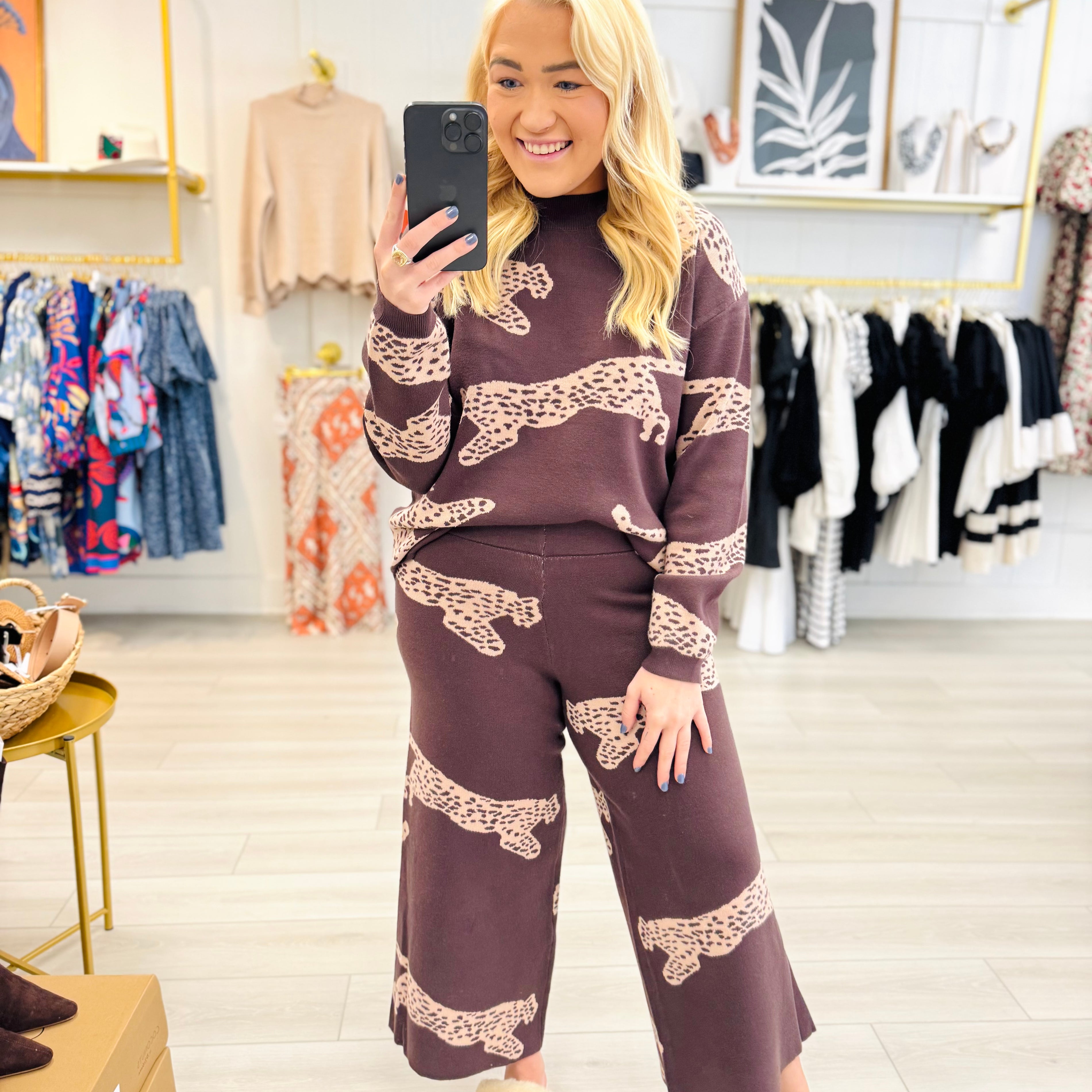 Leaping Leopard Sweater