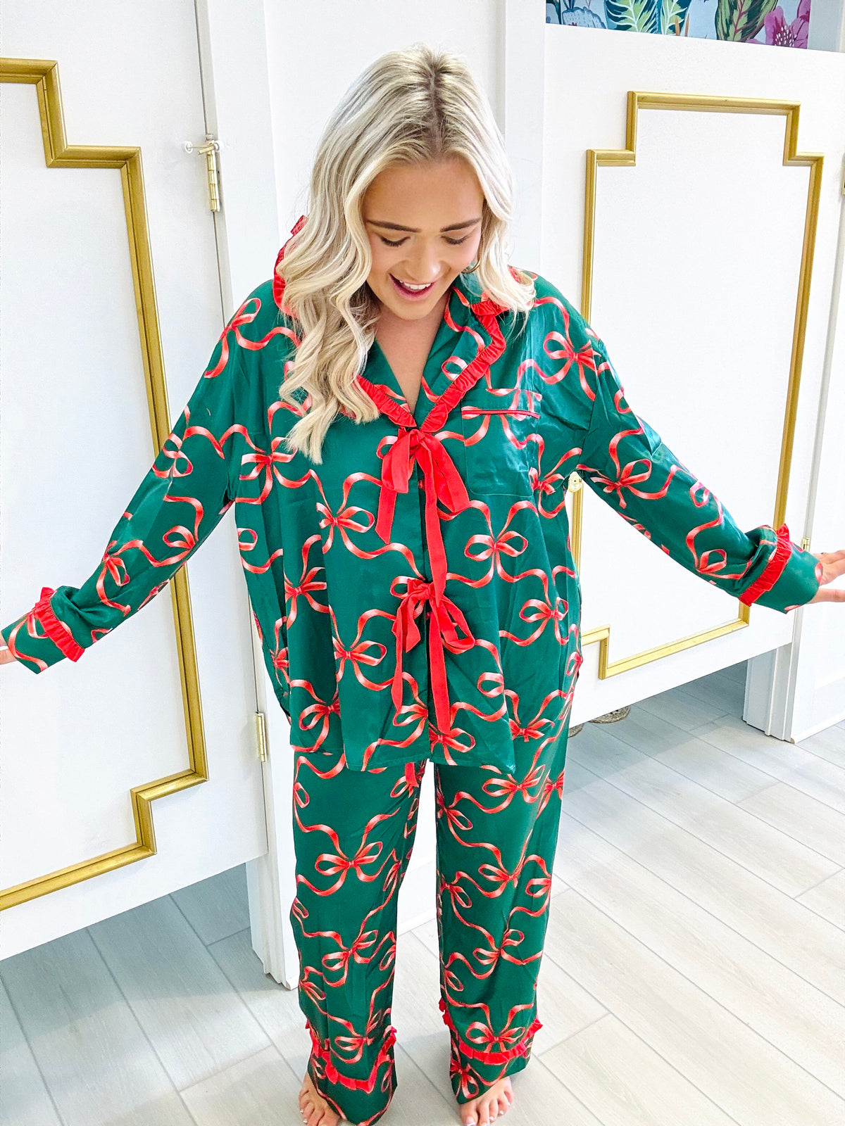 Christmas Bow PJs