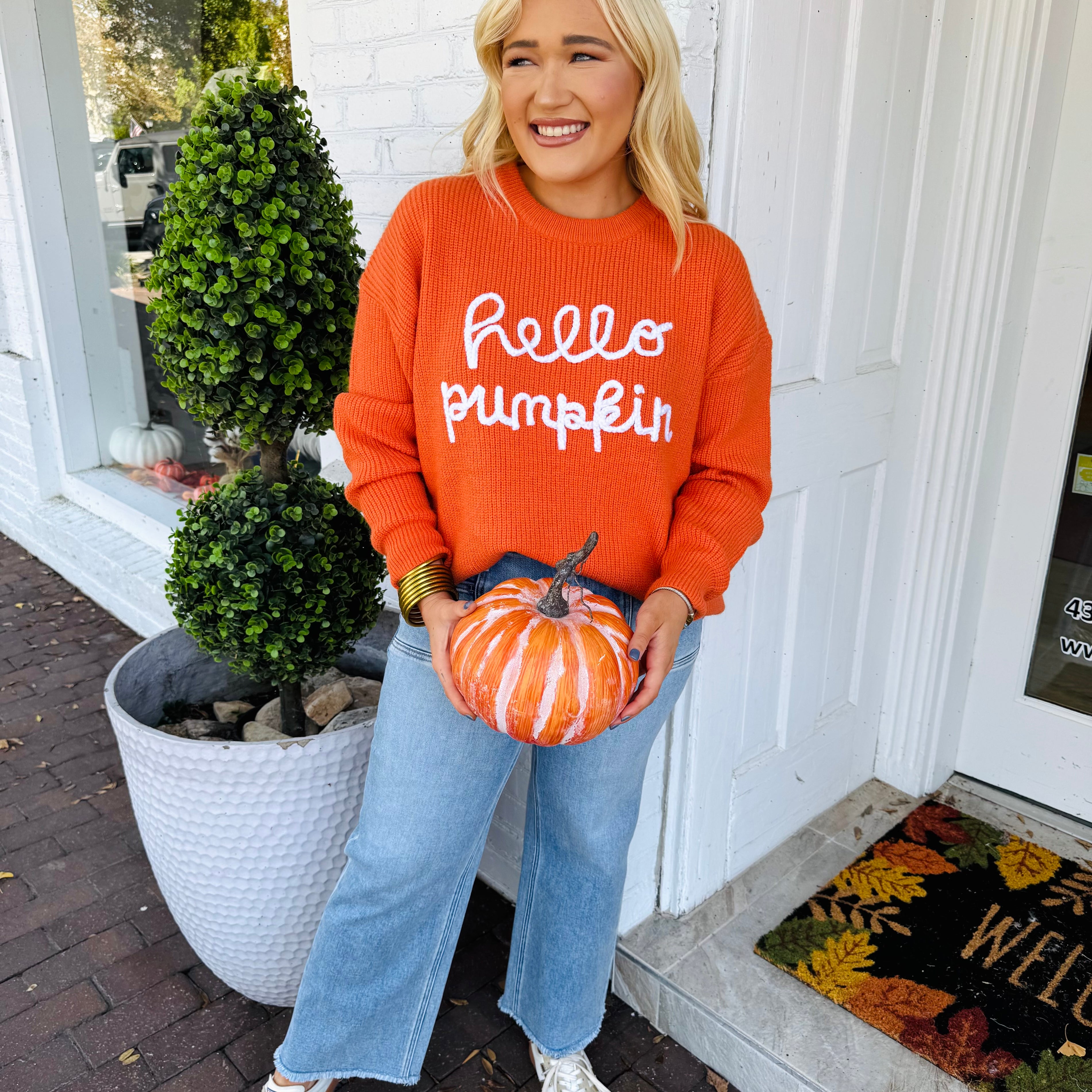 Hello Pumpkin Sweater (2 Colors)