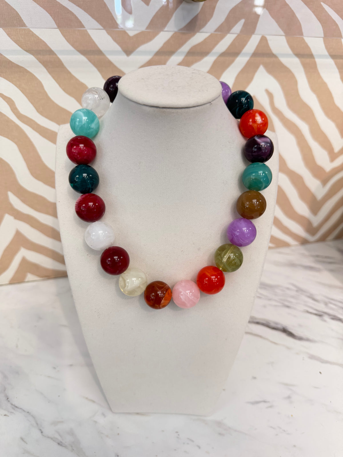 Fall Tones Beaded Necklace