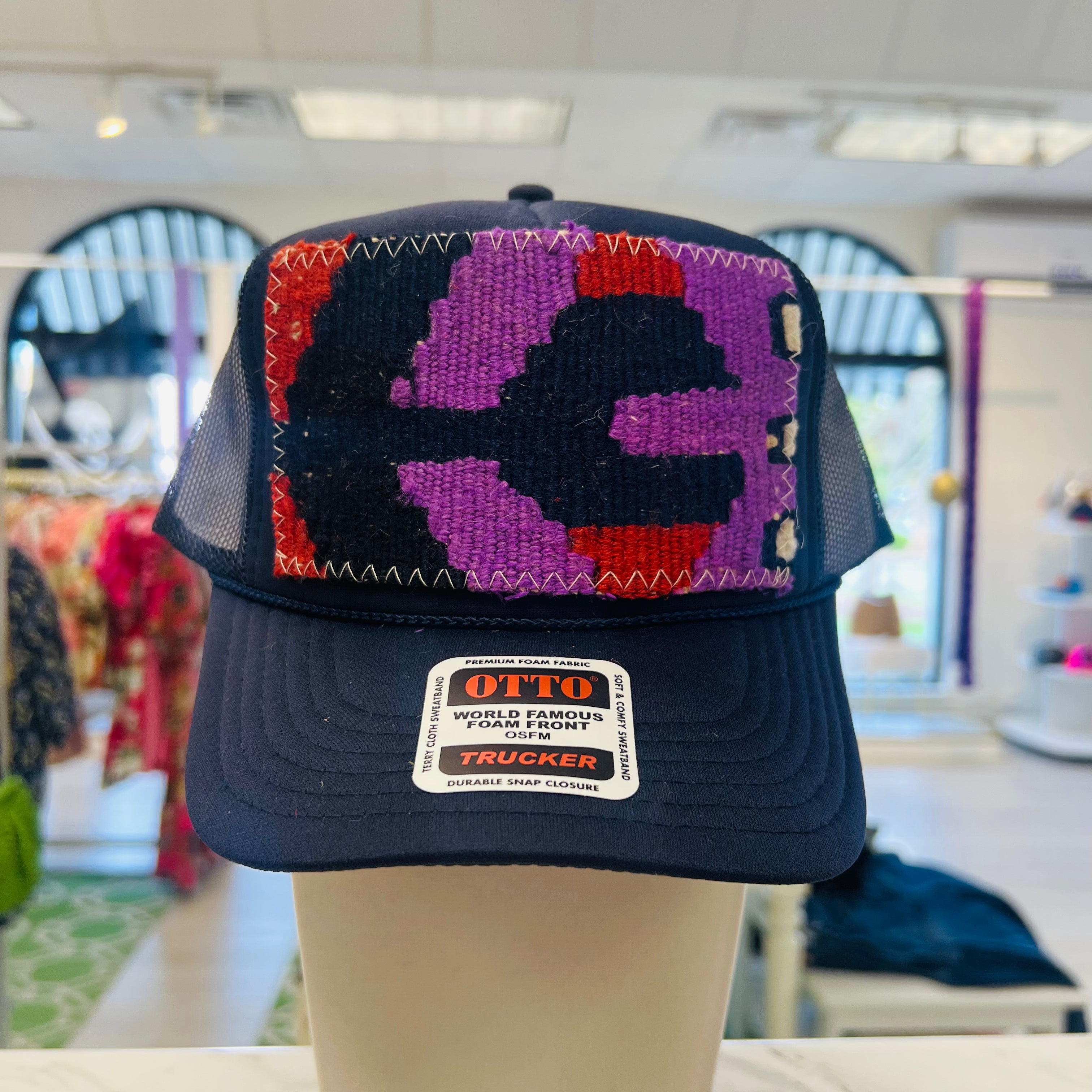 ORIJINAL Trucker Hat in Navy - Navy/Purple/Red