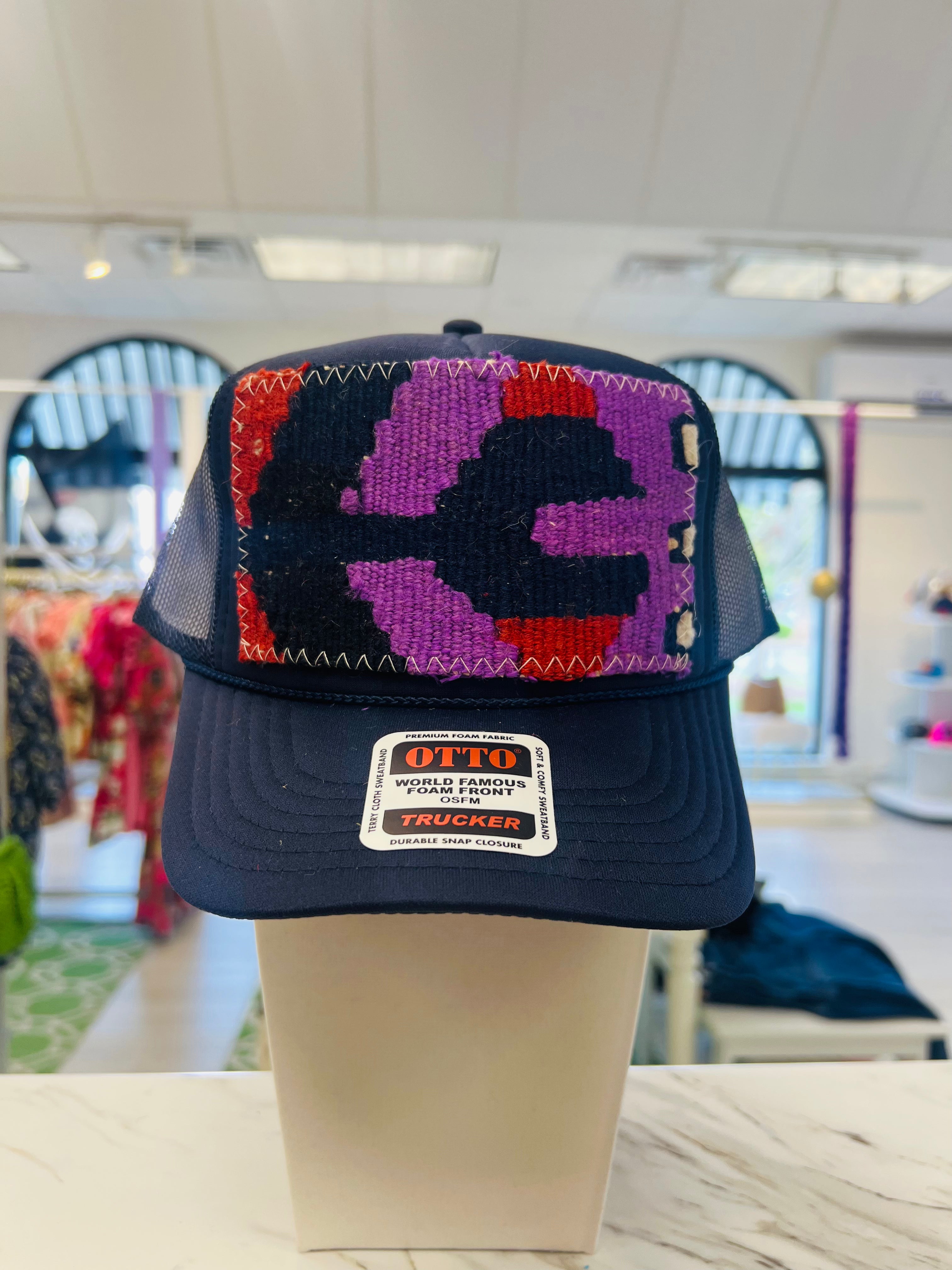 ORIJINAL Trucker Hat in Navy - Navy/Purple/Red