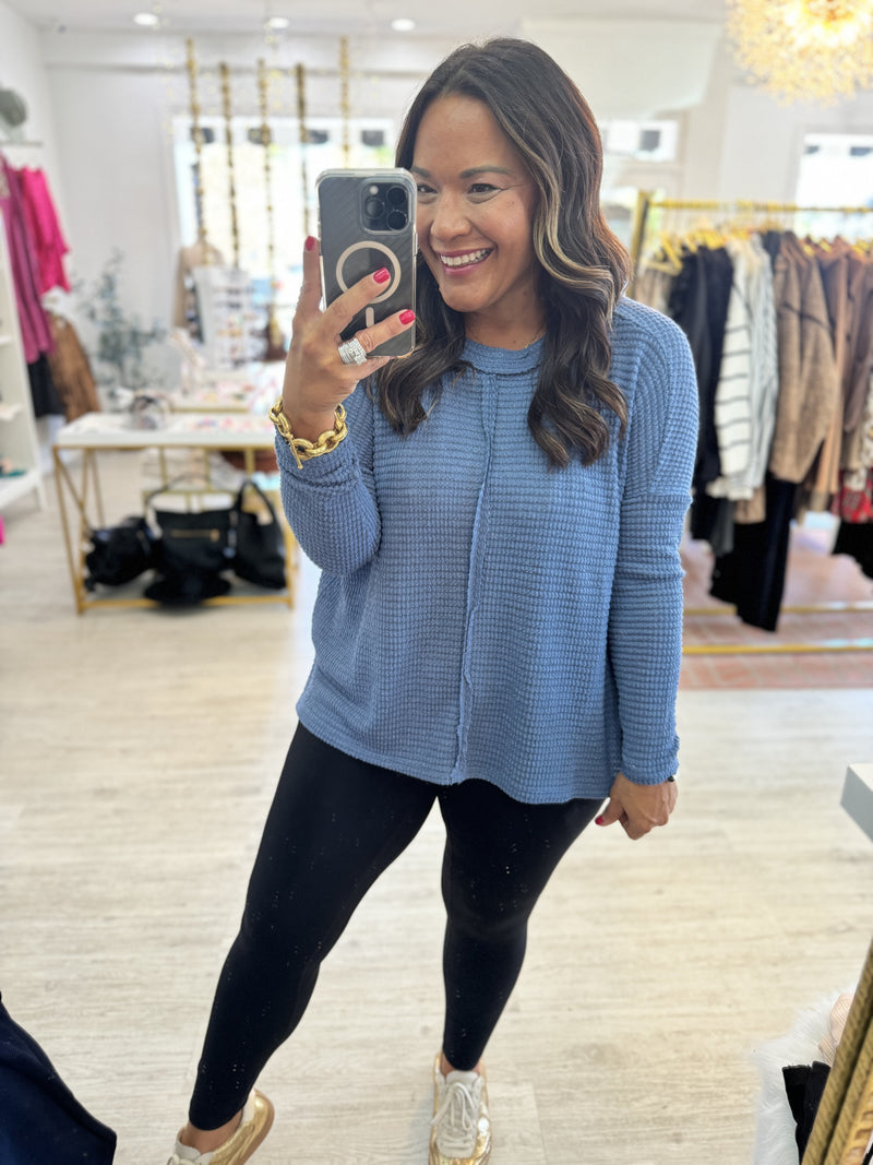 Waffle Into Fall Top