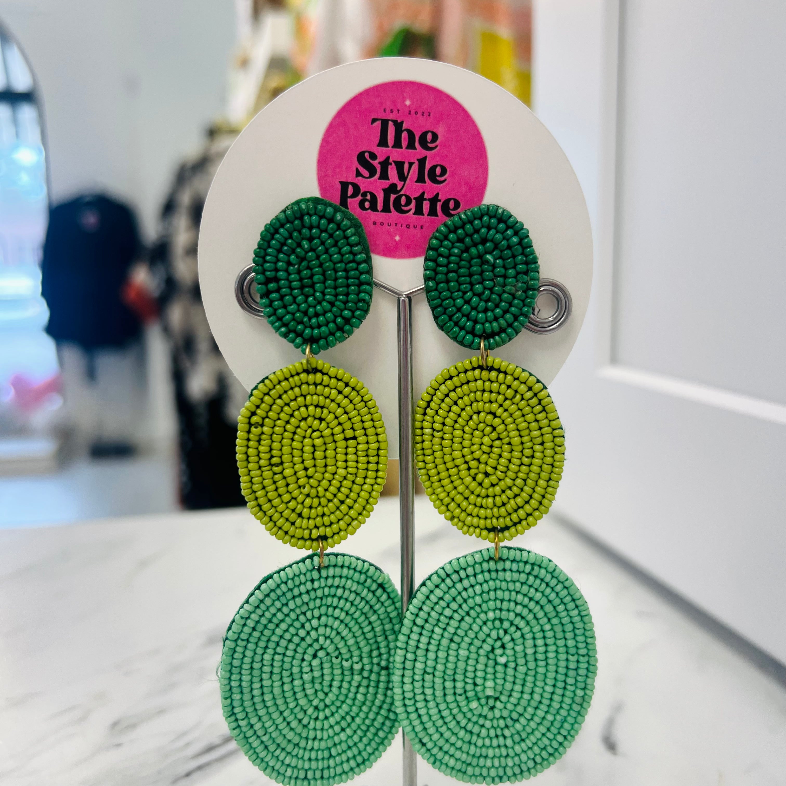 Fields of Green Earrings