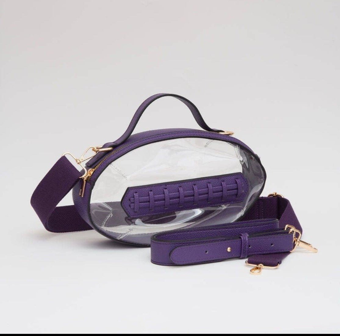 Solid Purple Football Stadium Bag