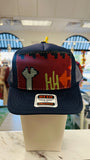 ORIJINAL Trucker Hat in Navy - Red/Orange/Green Patch