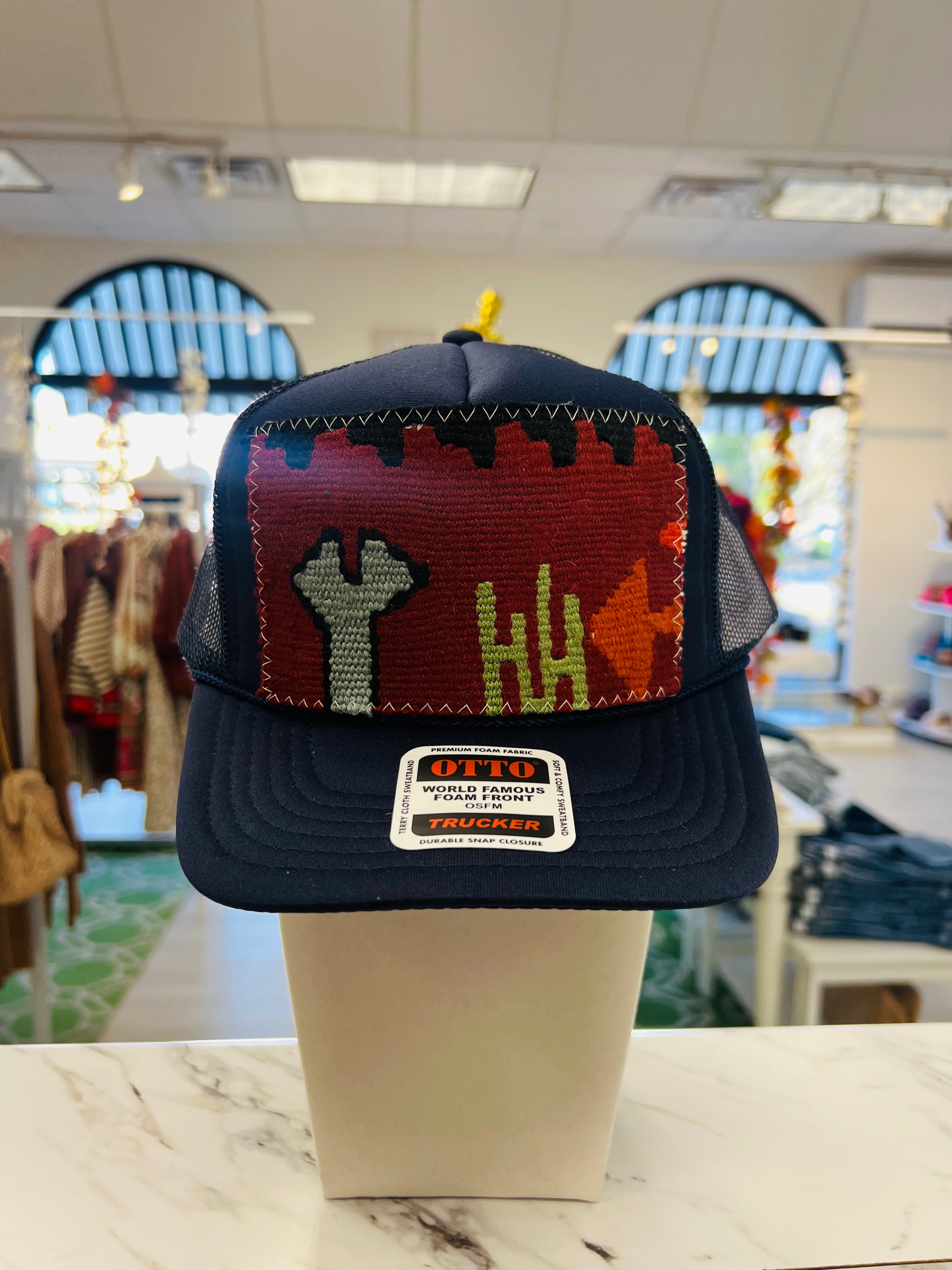 ORIJINAL Trucker Hat in Navy - Red/Orange/Green Patch