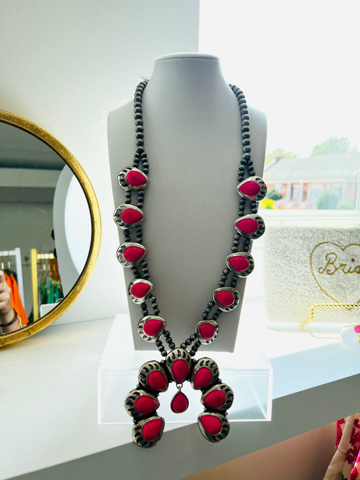 Pink Stone Necklace