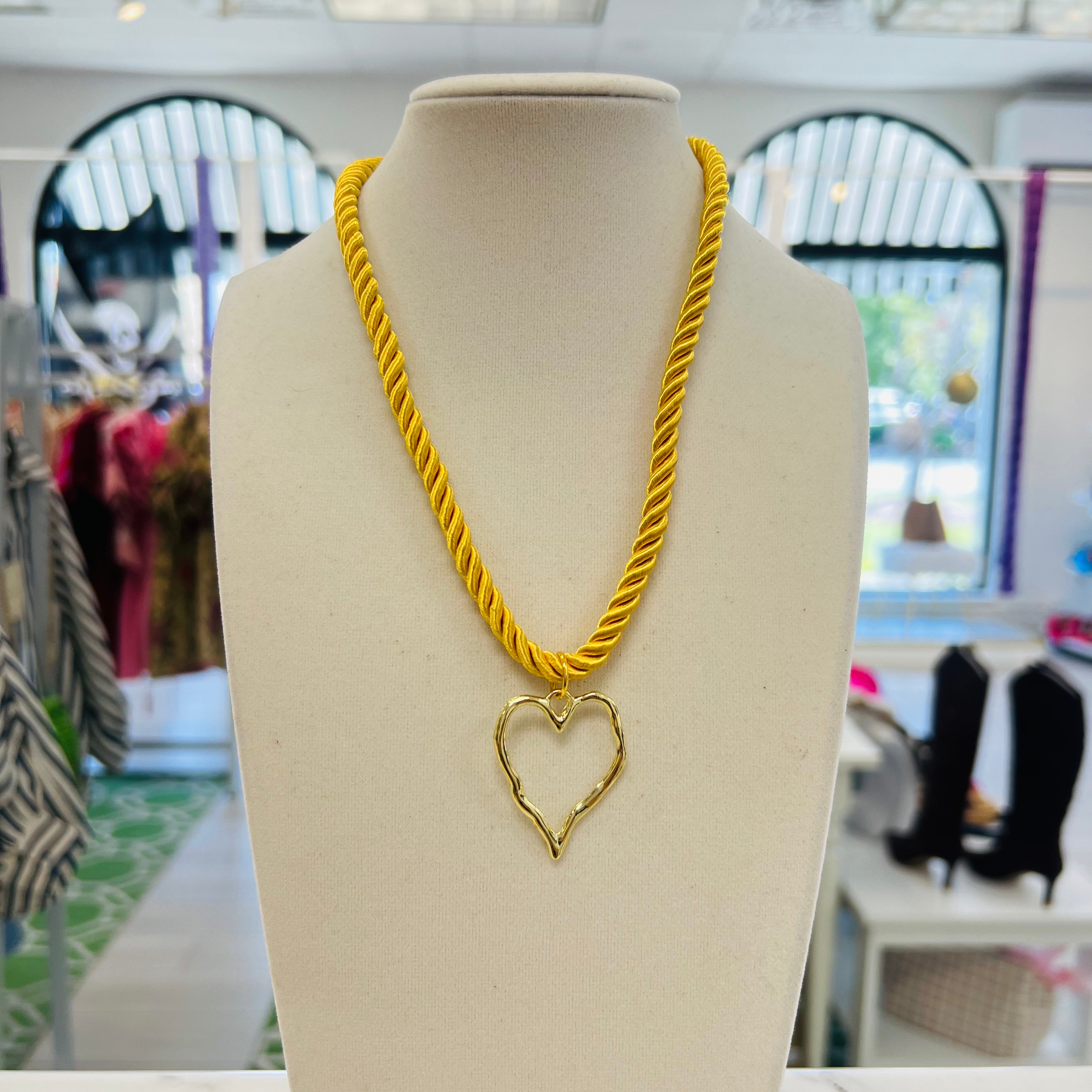 It Was All Yellow Rope Necklace