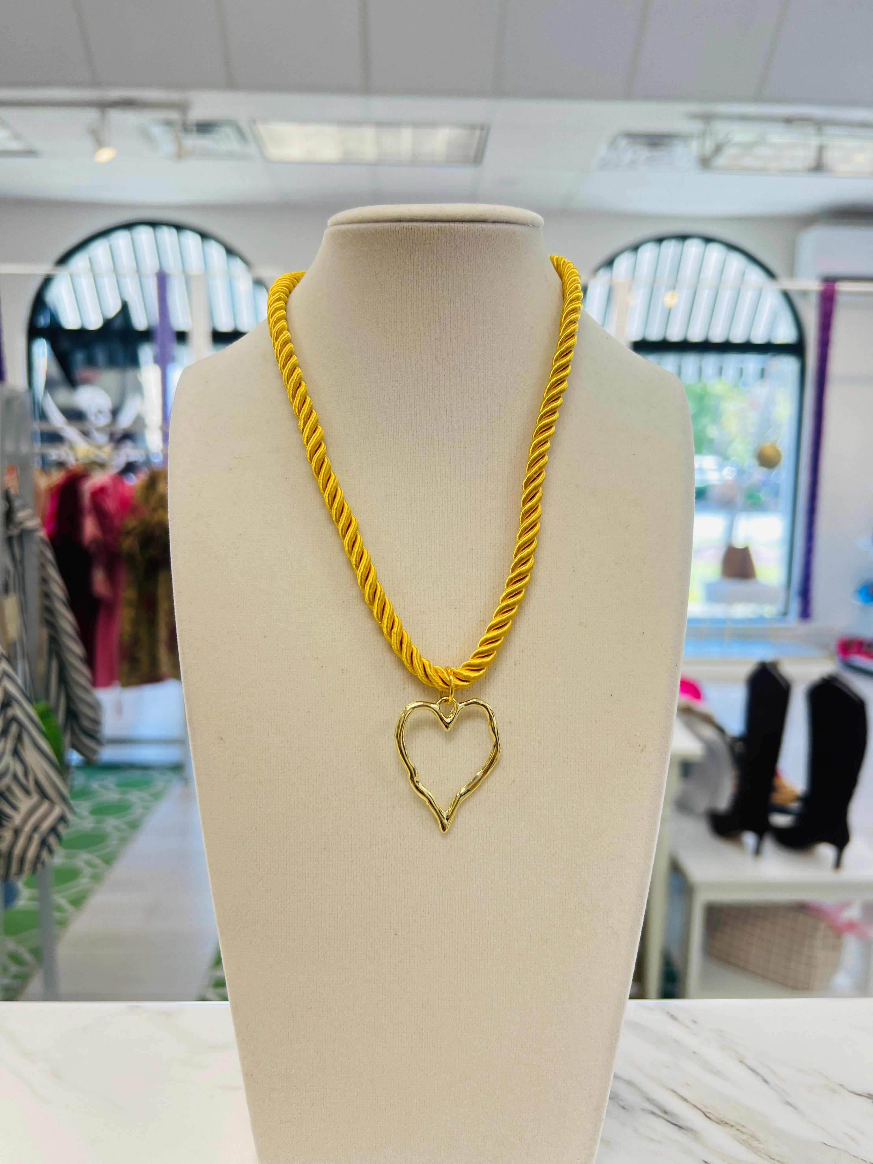 It Was All Yellow Rope Necklace