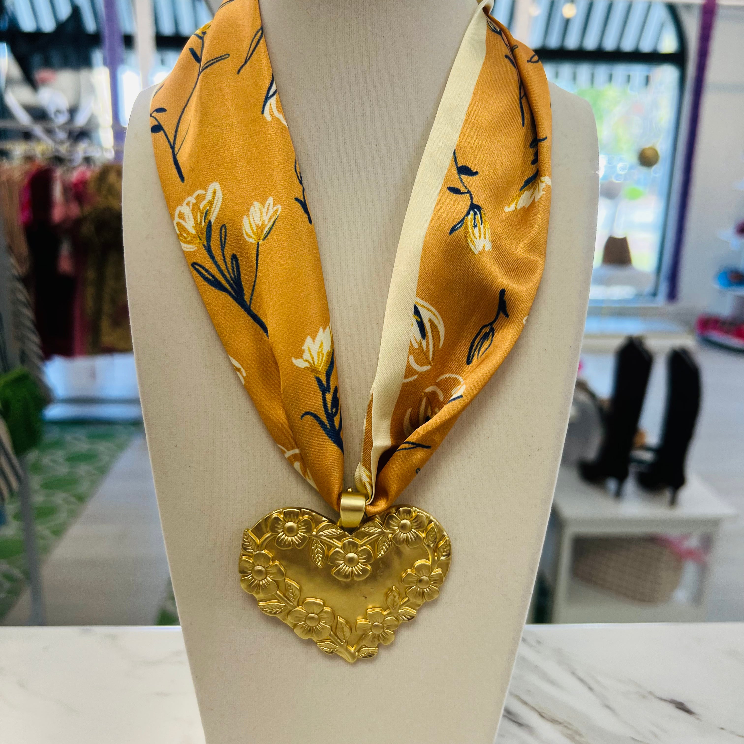 October Air Scarf Necklace