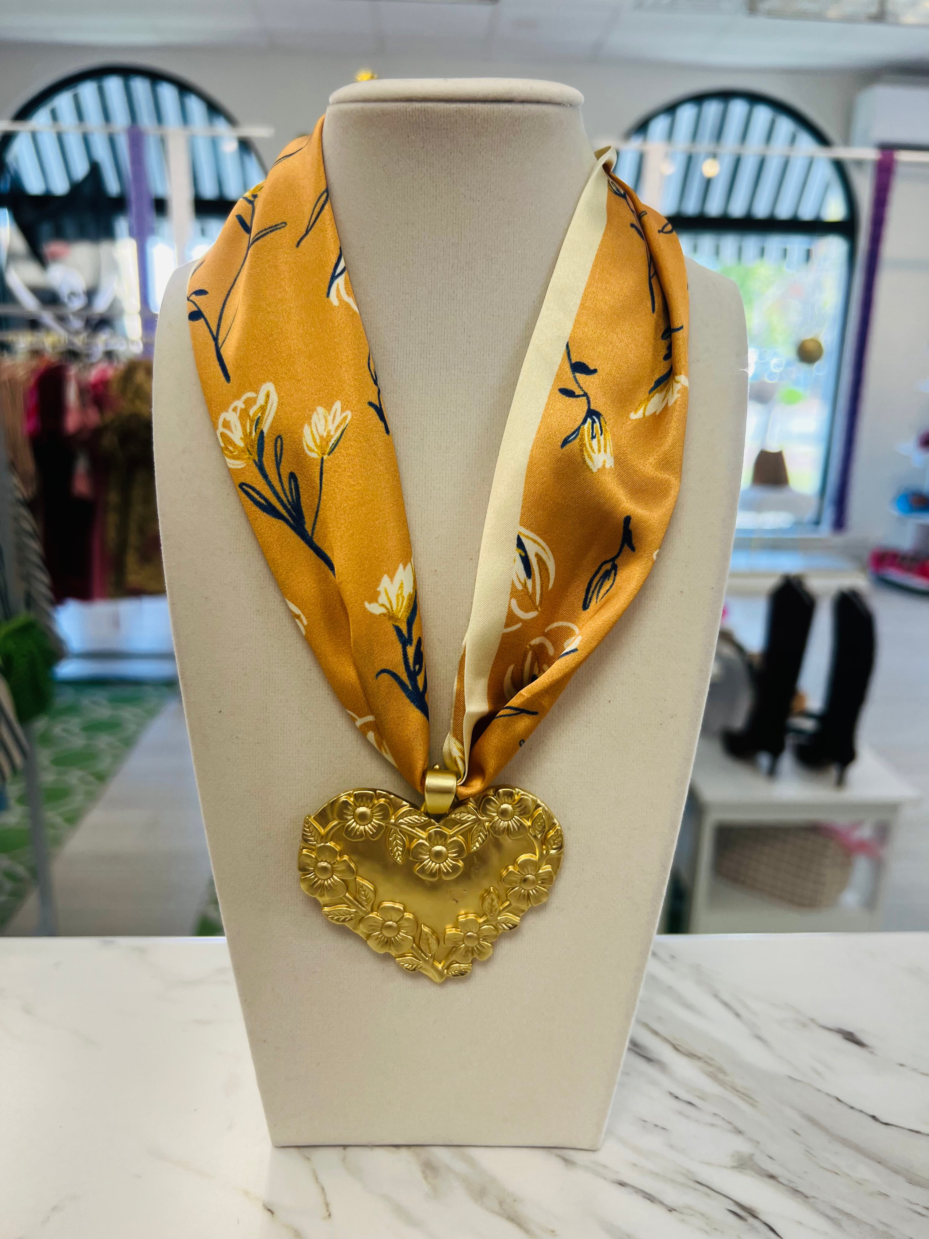 October Air Scarf Necklace