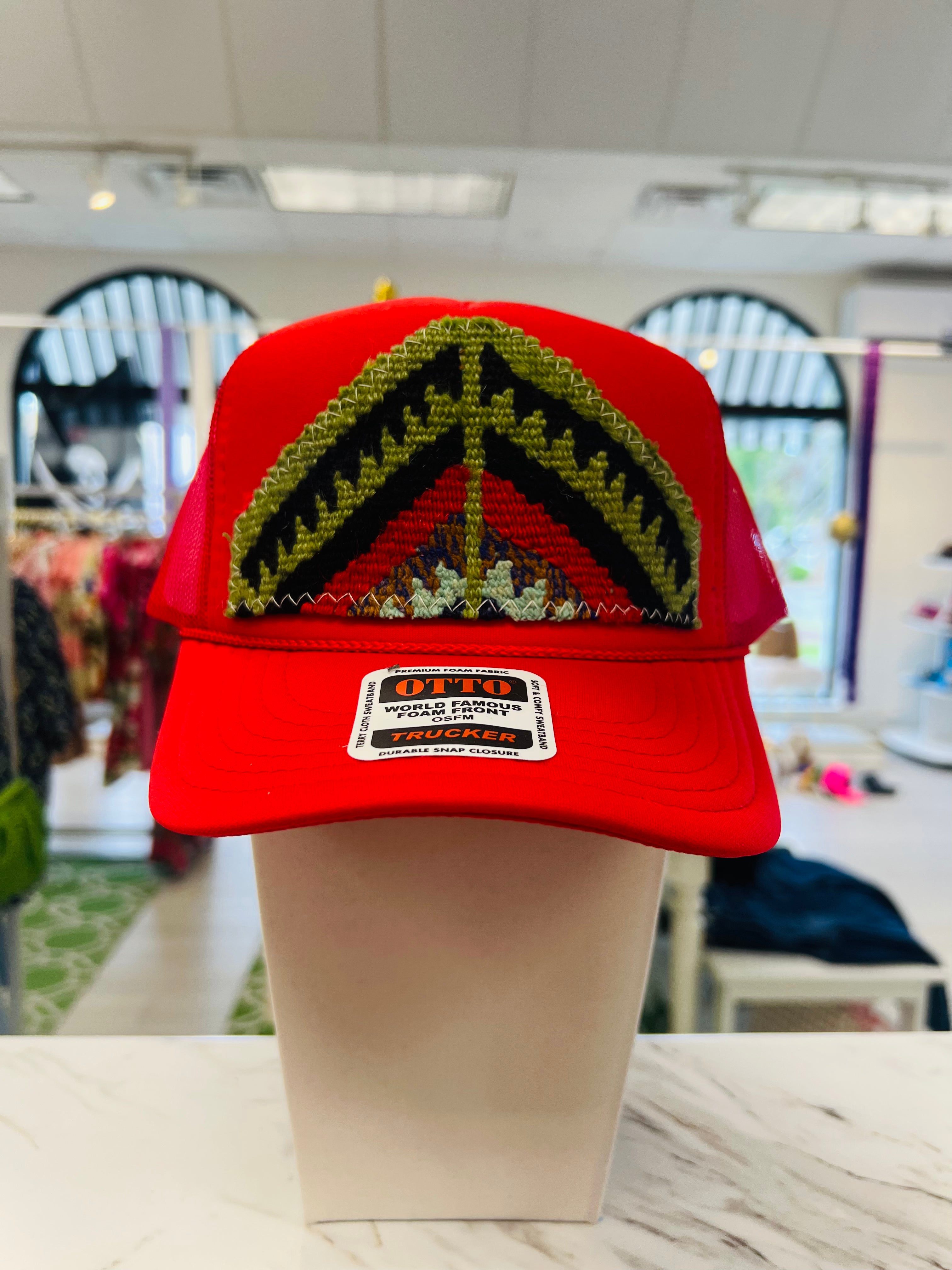 ORIJINAL Trucker Hat in Red - Green/Black/Red