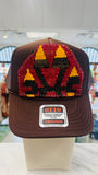 ORIJINAL Trucker Hat in Brown - Red/Black/Yellow Hat