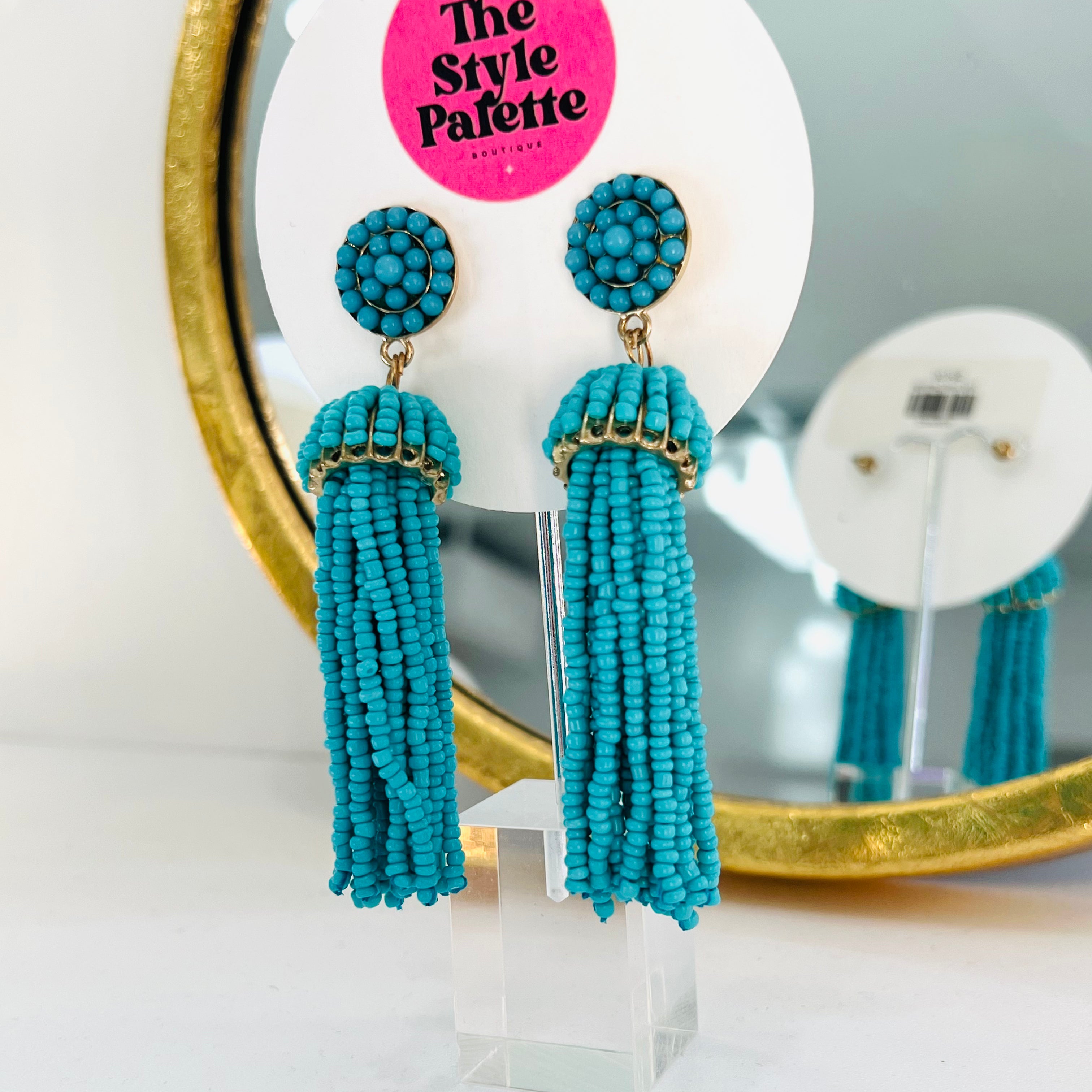 Tilly Teal Earrings