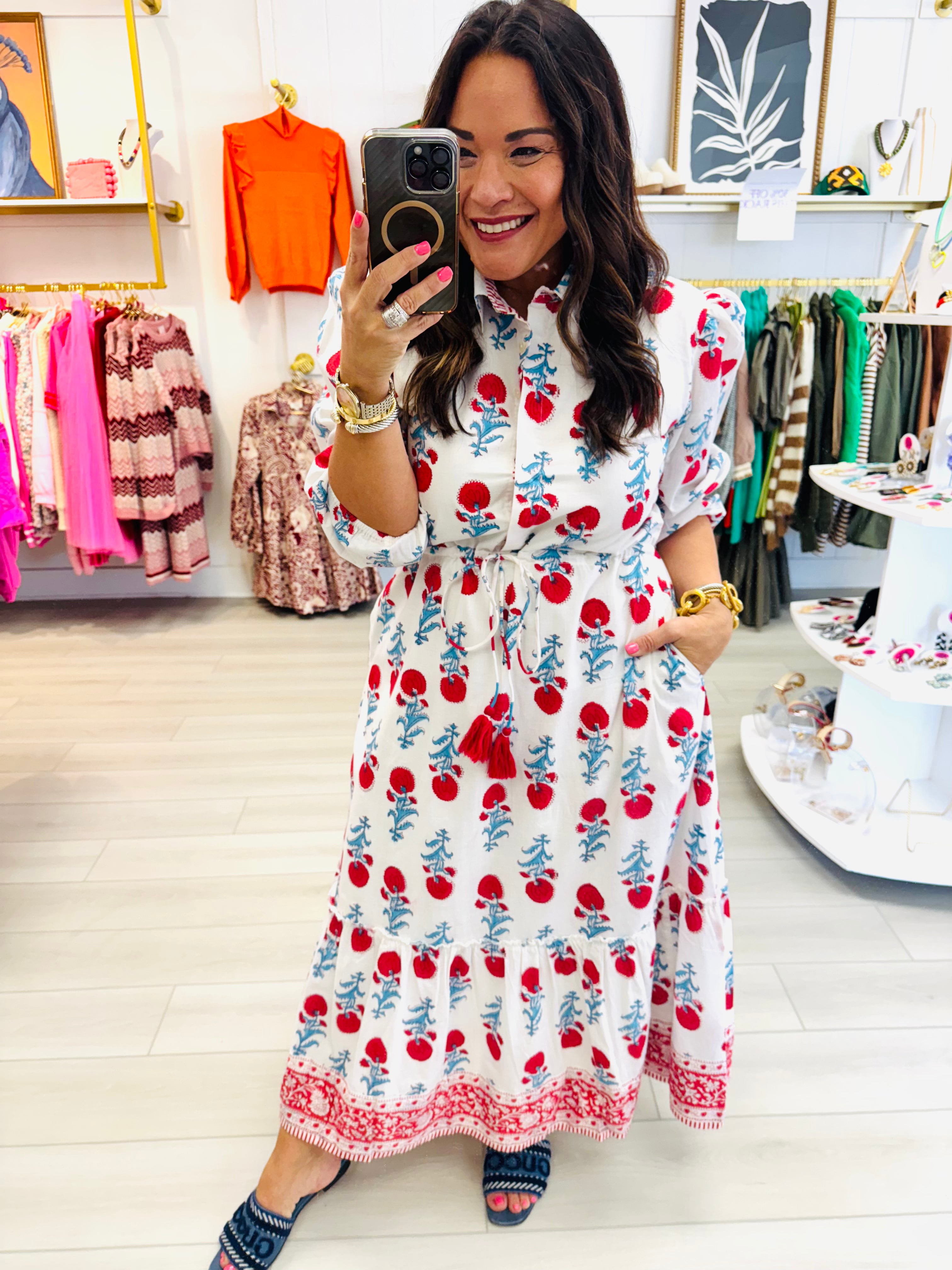 Kaya Red Poppy Dress