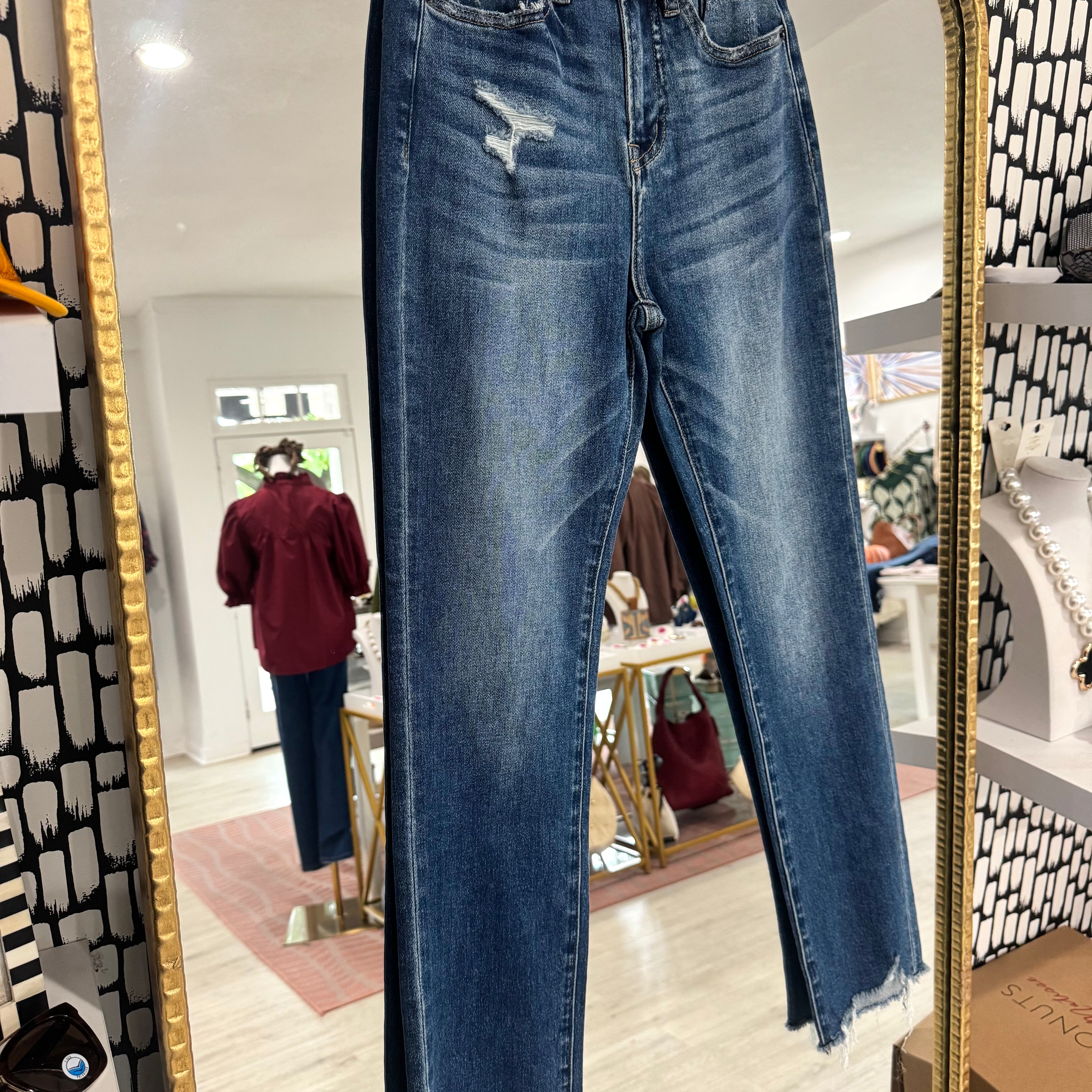 Molly Dark Wash Straight Leg by Mica