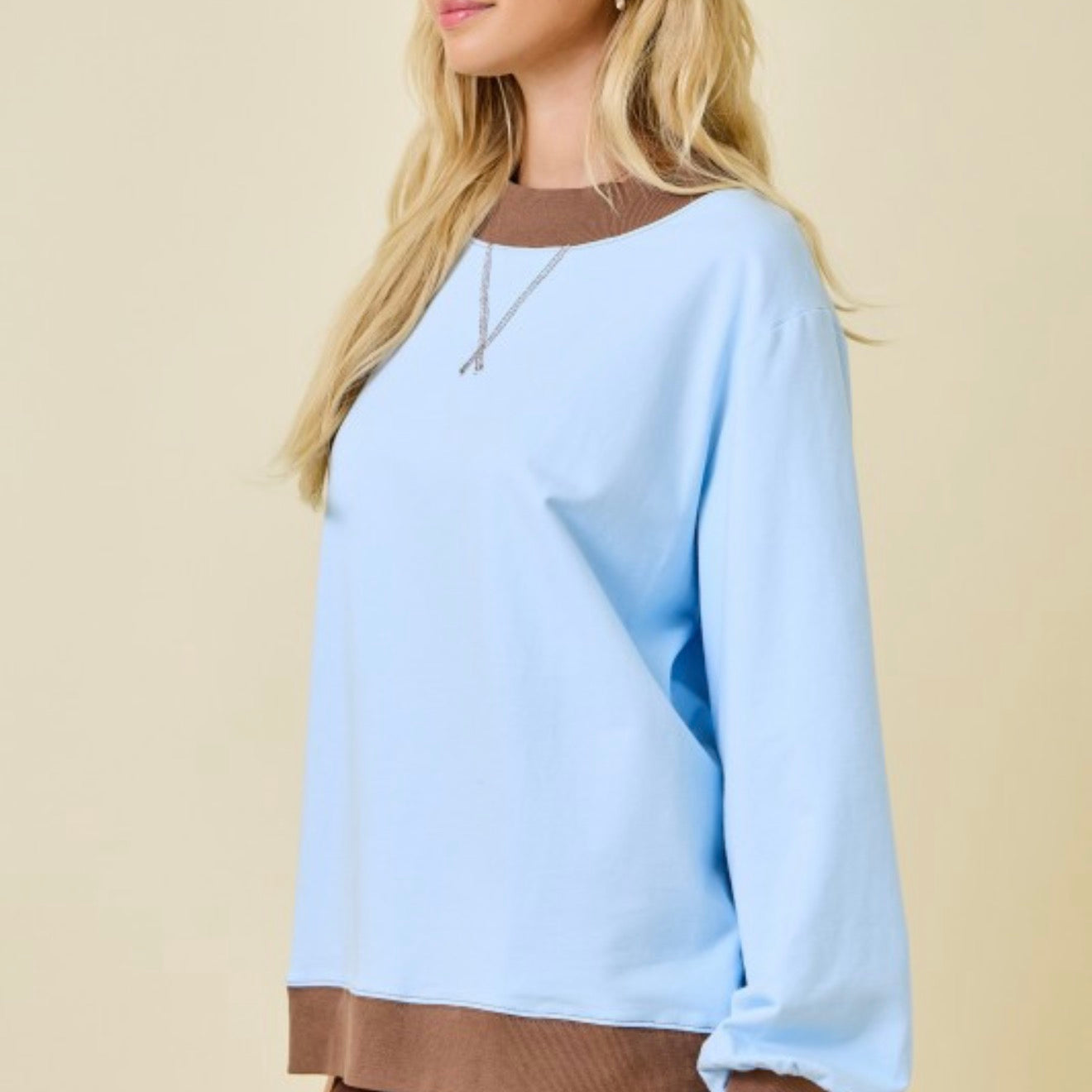 Trend Setter Mock Neck Sweatshirt
