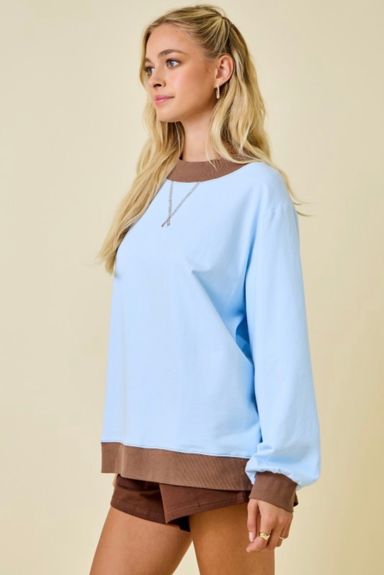 Trend Setter Mock Neck Sweatshirt