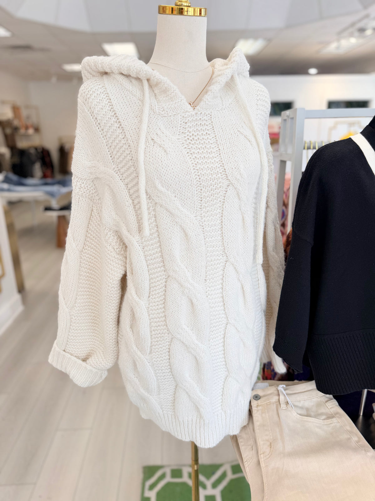 Ivory Artic Hoodie Sweater