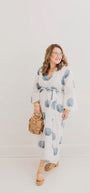 Navy Shell Caftan