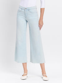 High Rise Crop Wide Leg Jeans by Vervet