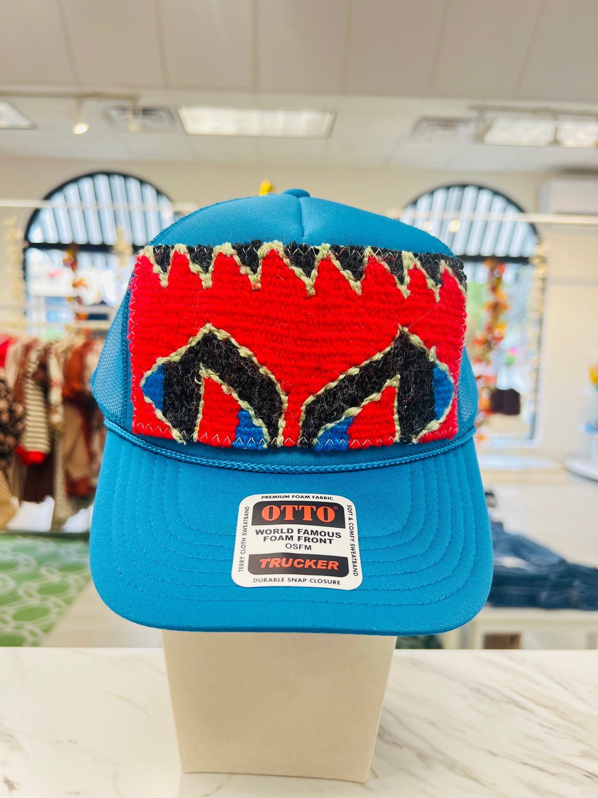 ORIJINAL Trucker Hat in Teal - Red/Black/Blue Patch