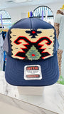 ORIJINAL Trucker in Navy - Cream/Sage/Black/Red Patch