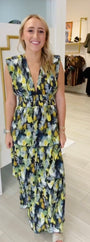 Picasso Watercolor Tiered Maxi