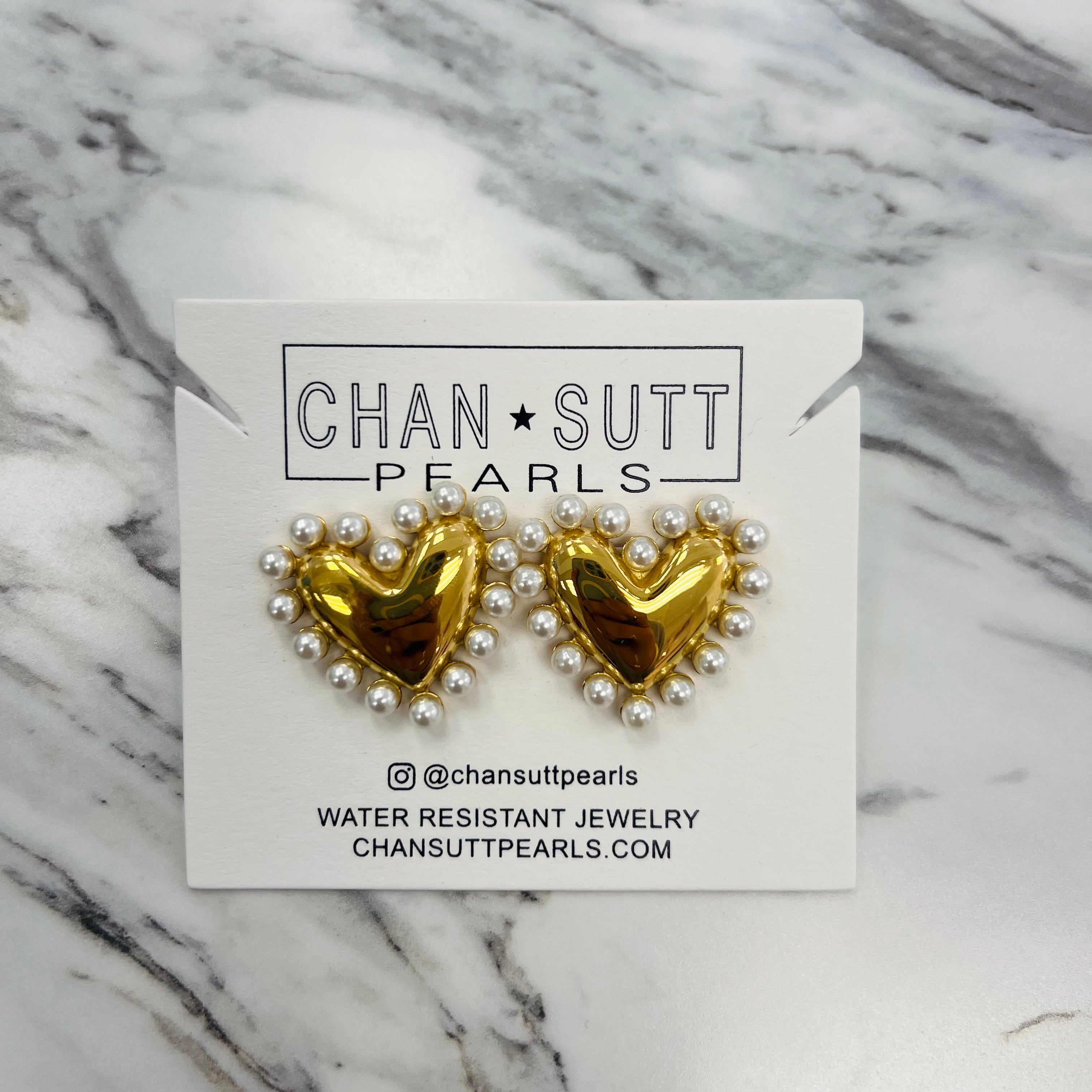 Pearl Heart Earrings - CHANSUTTPEARLS