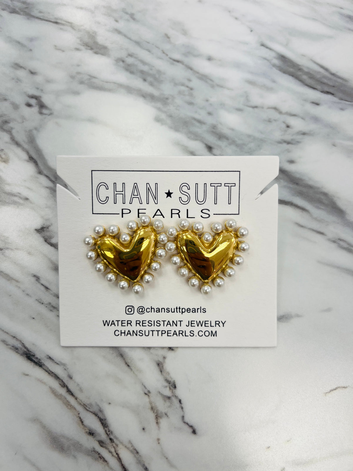 Pearl Heart Earrings - CHANSUTTPEARLS