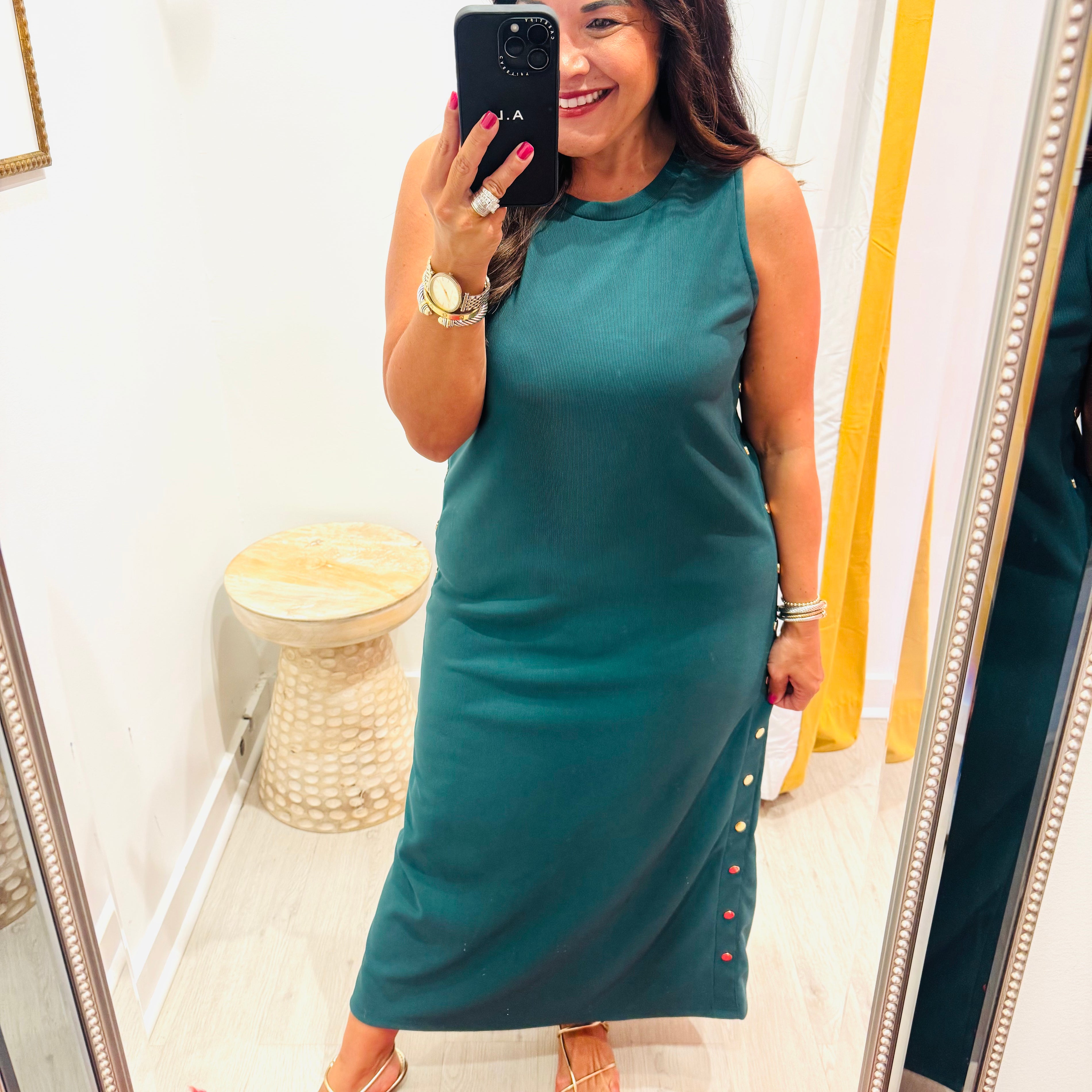 Golden On The Side Dress (2 Colors)