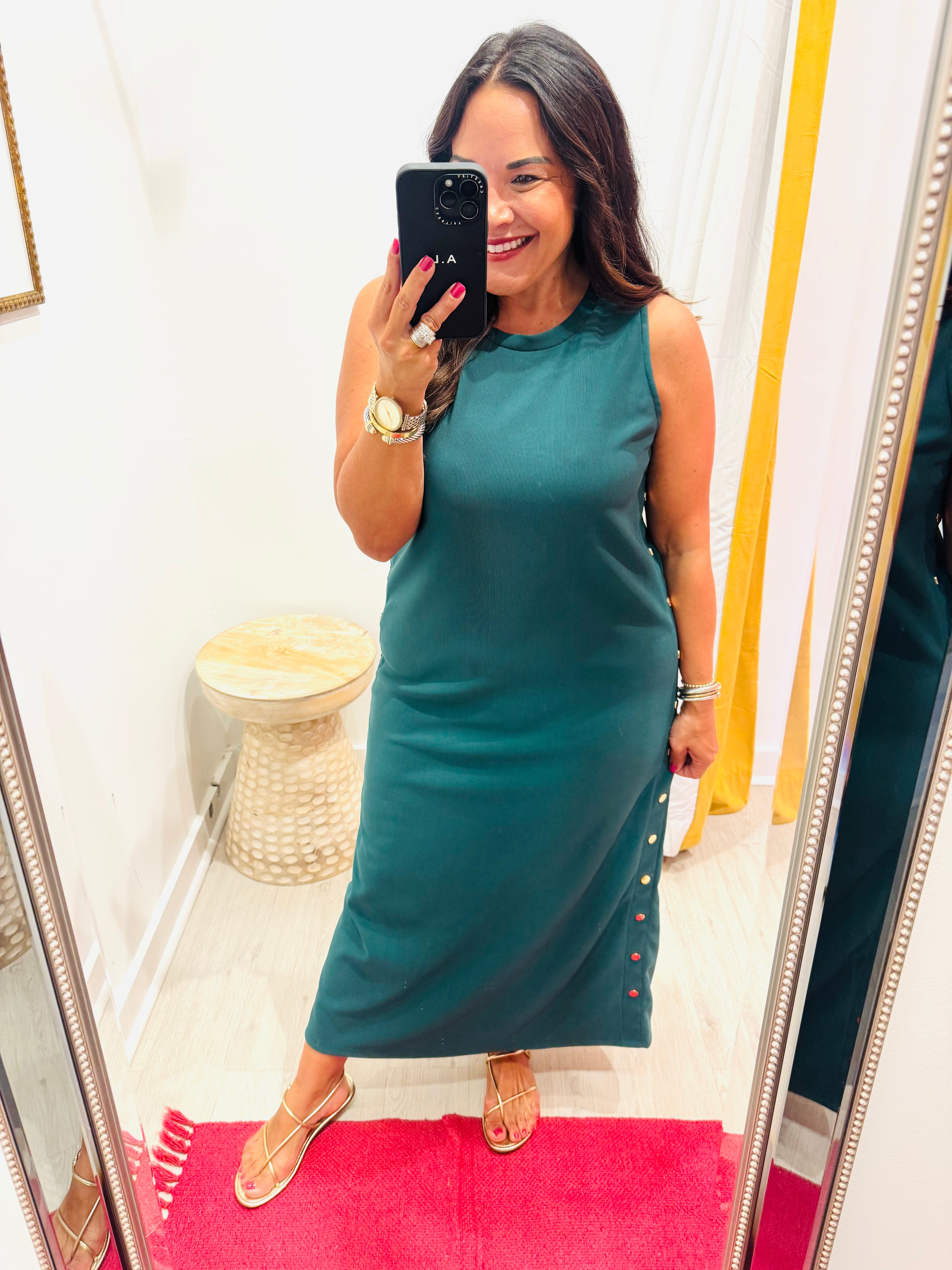 Golden On The Side Dress (2 Colors)