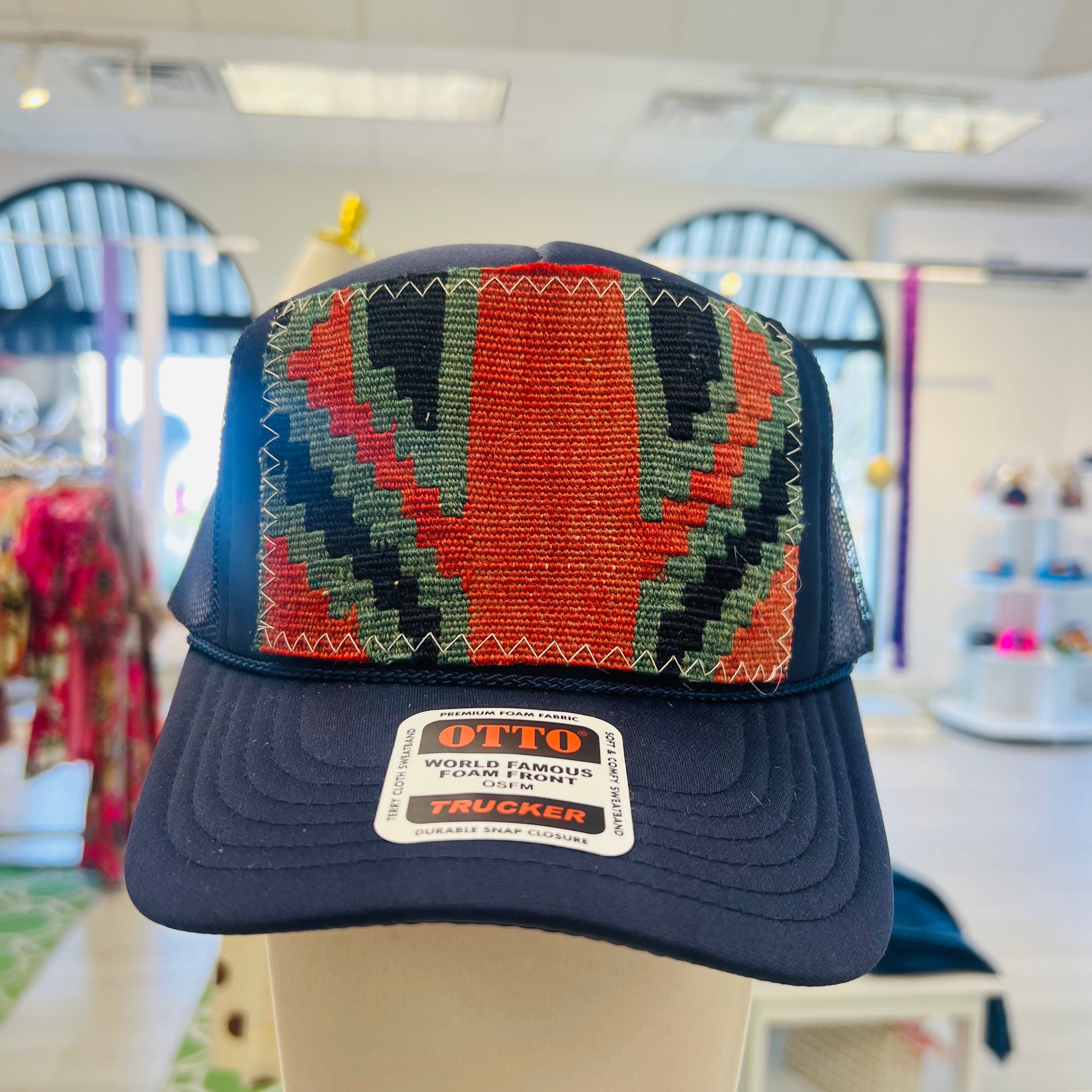 ORIJINAL Trucker Hat in Navy - Red/Teal/Navy