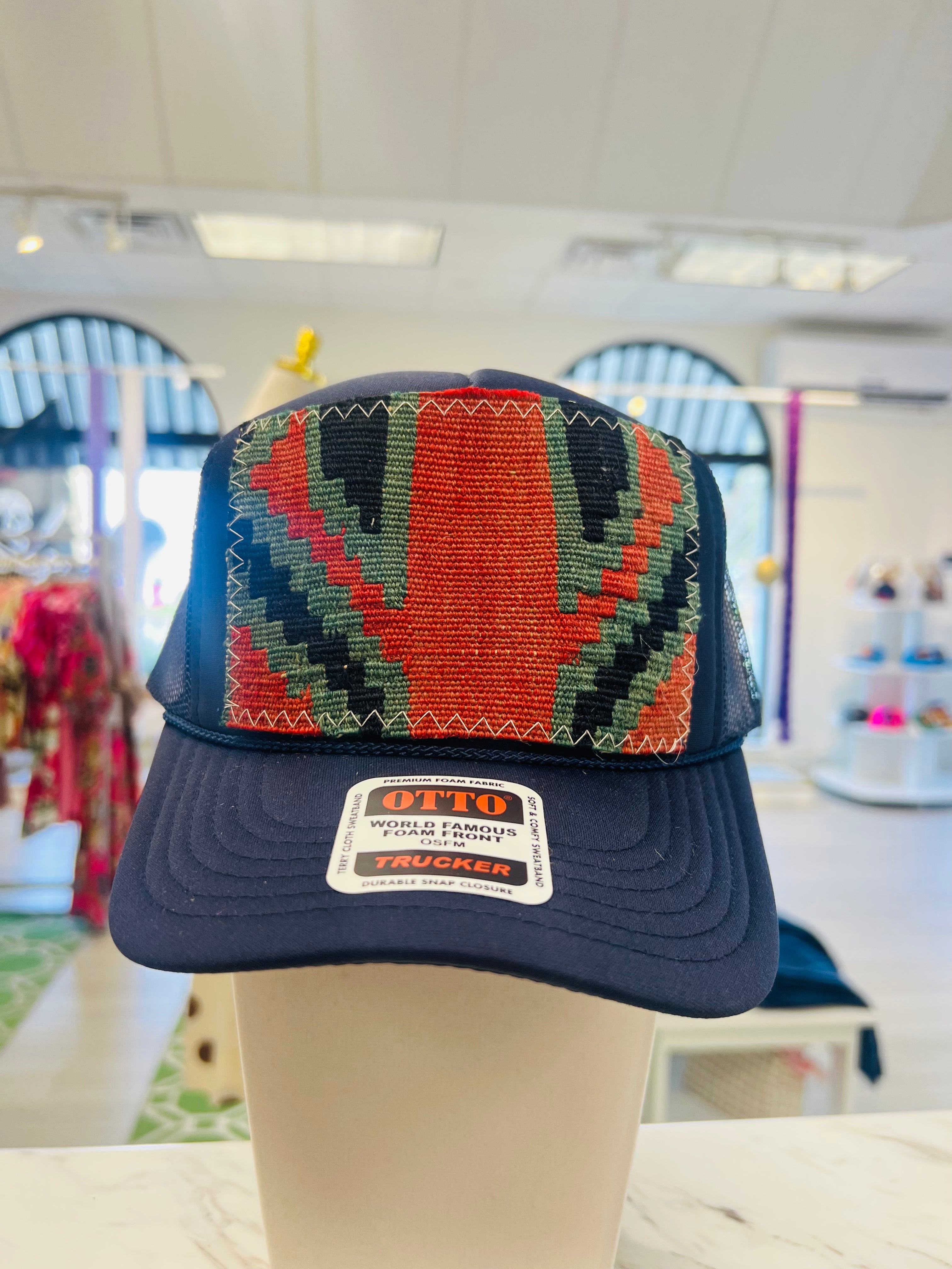 ORIJINAL Trucker Hat in Navy - Red/Teal/Navy