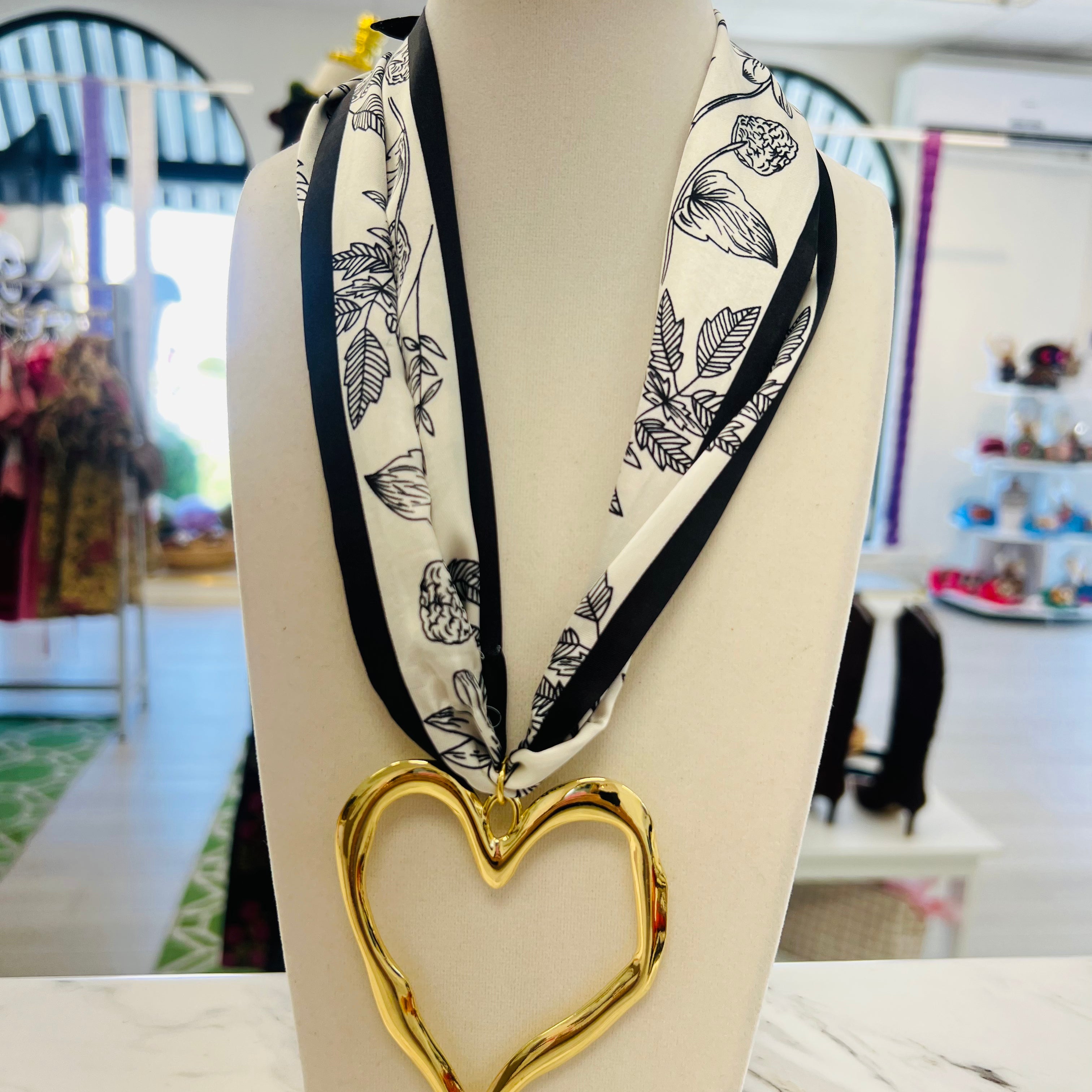Love Struck Scarf Necklace