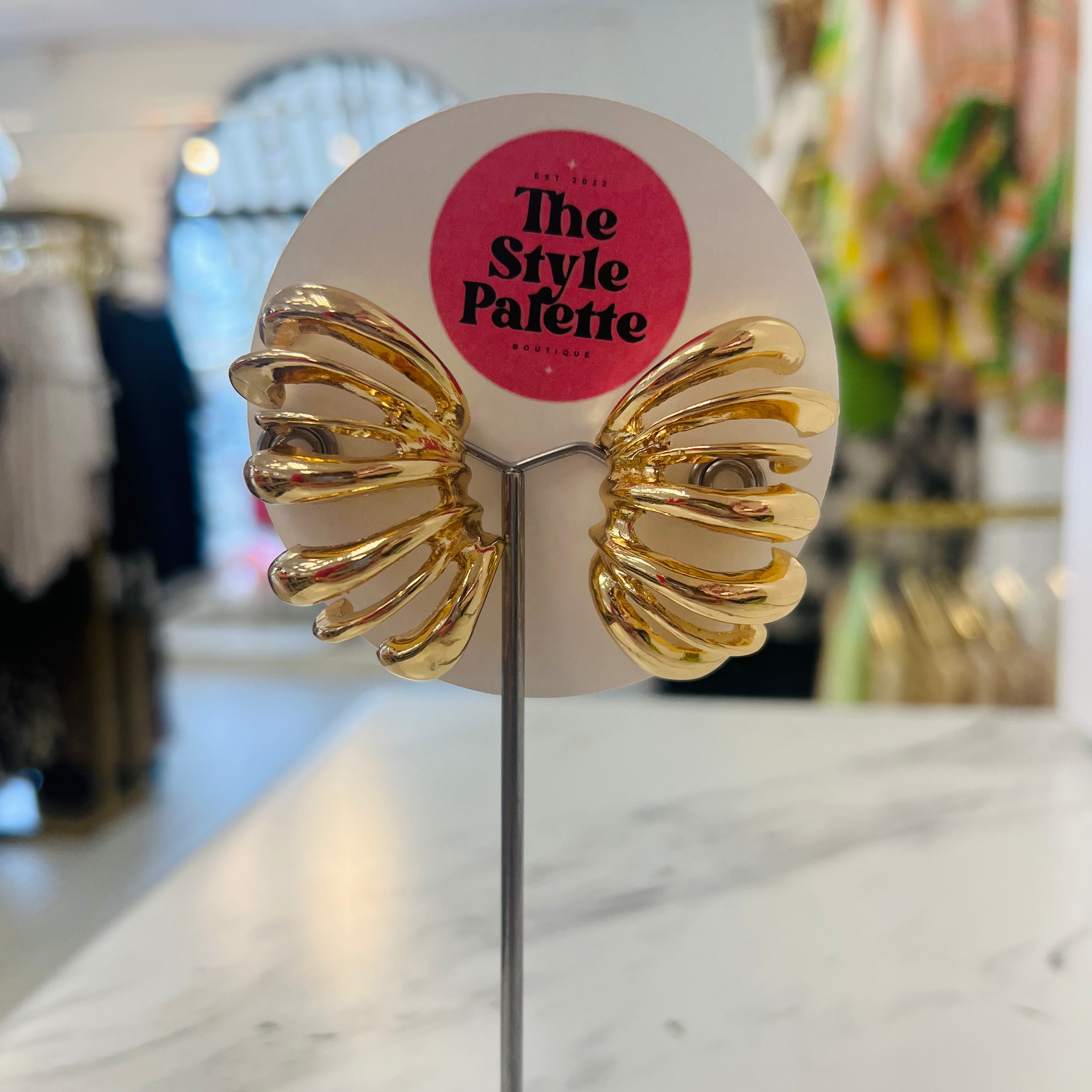 Gold Cuff Earrings