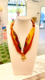 Rainbow Rana Scarf Necklace