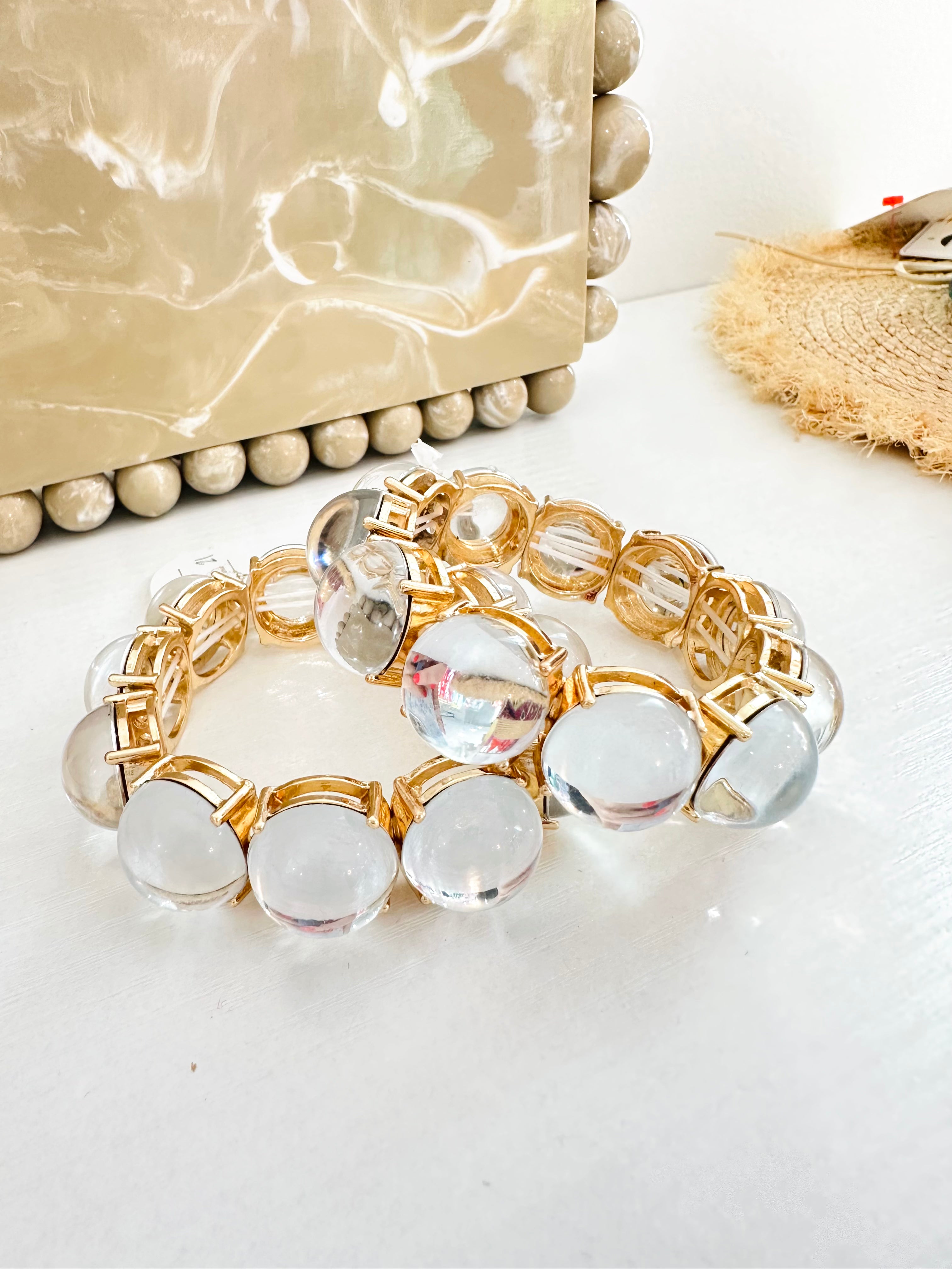 Clear Ball Stretch Bangle