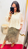 Classic Cable Knit Sweater (2 Colors)