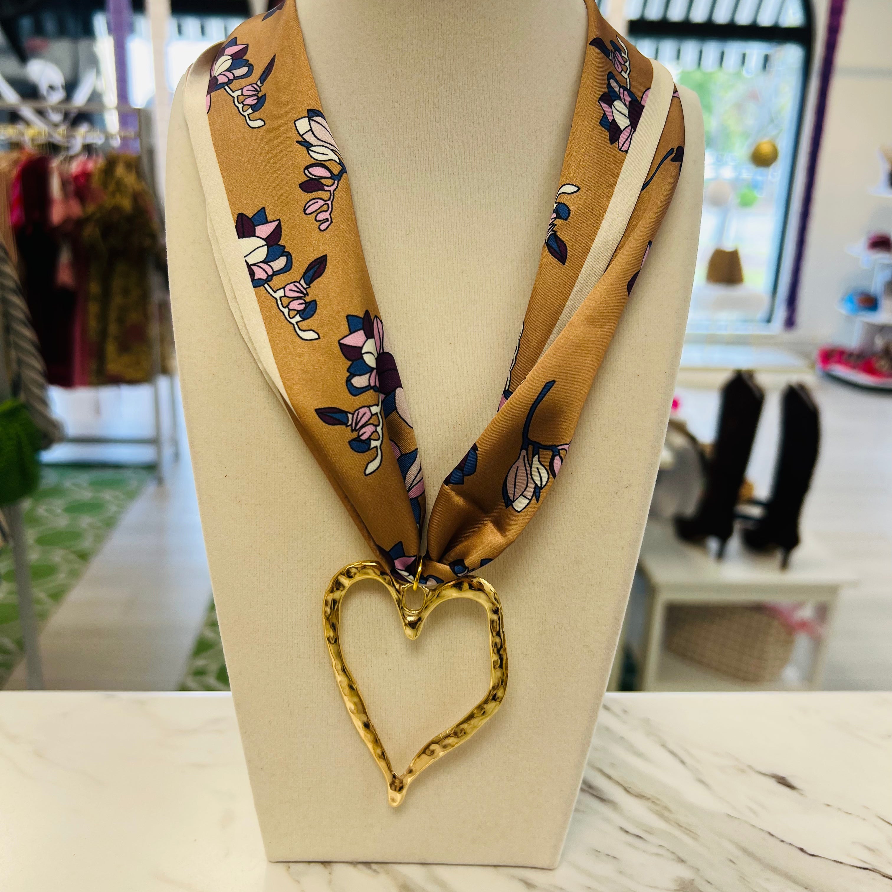 Violet Scarf Necklace
