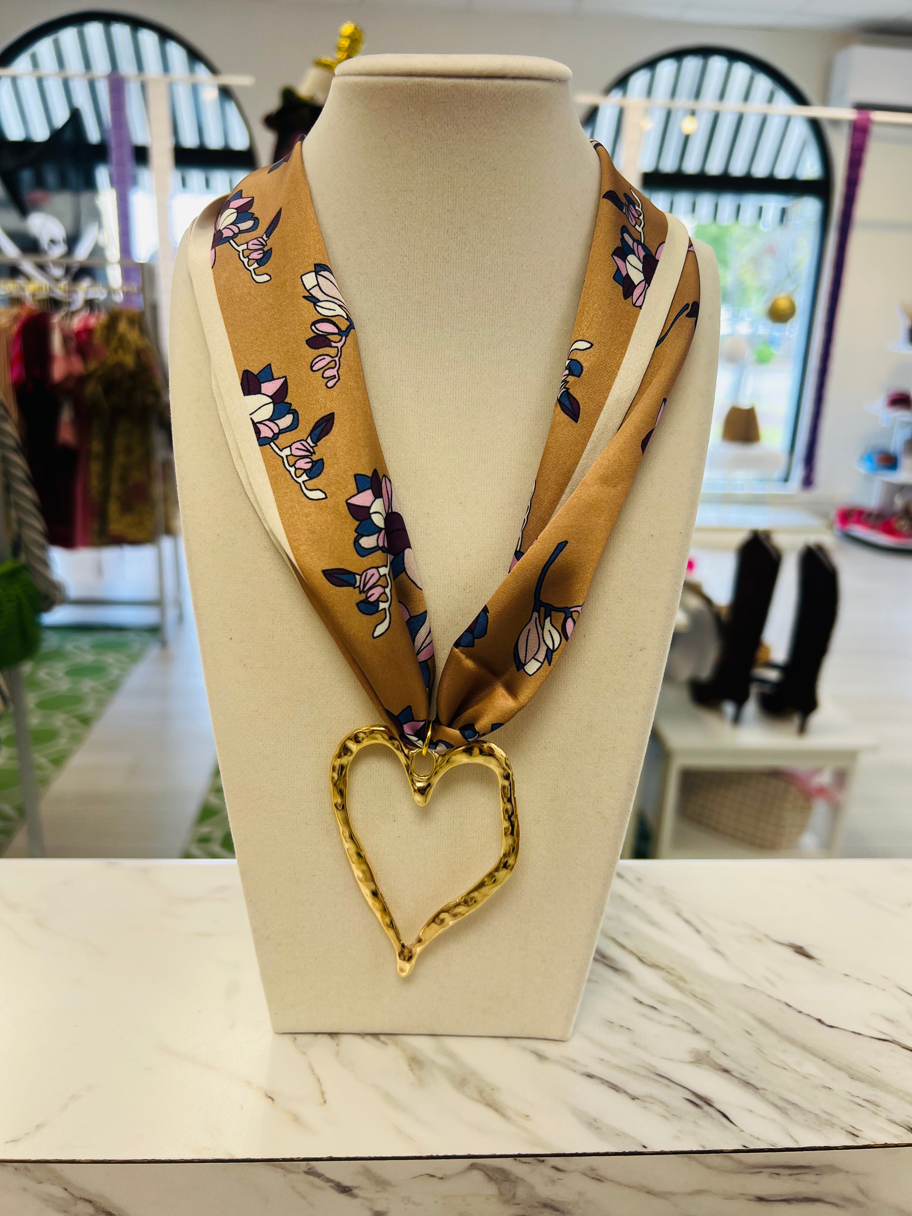 Violet Scarf Necklace