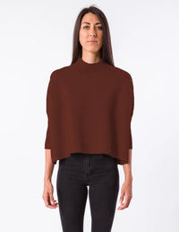 Aja Sweater in Heather Brown | KERISMA