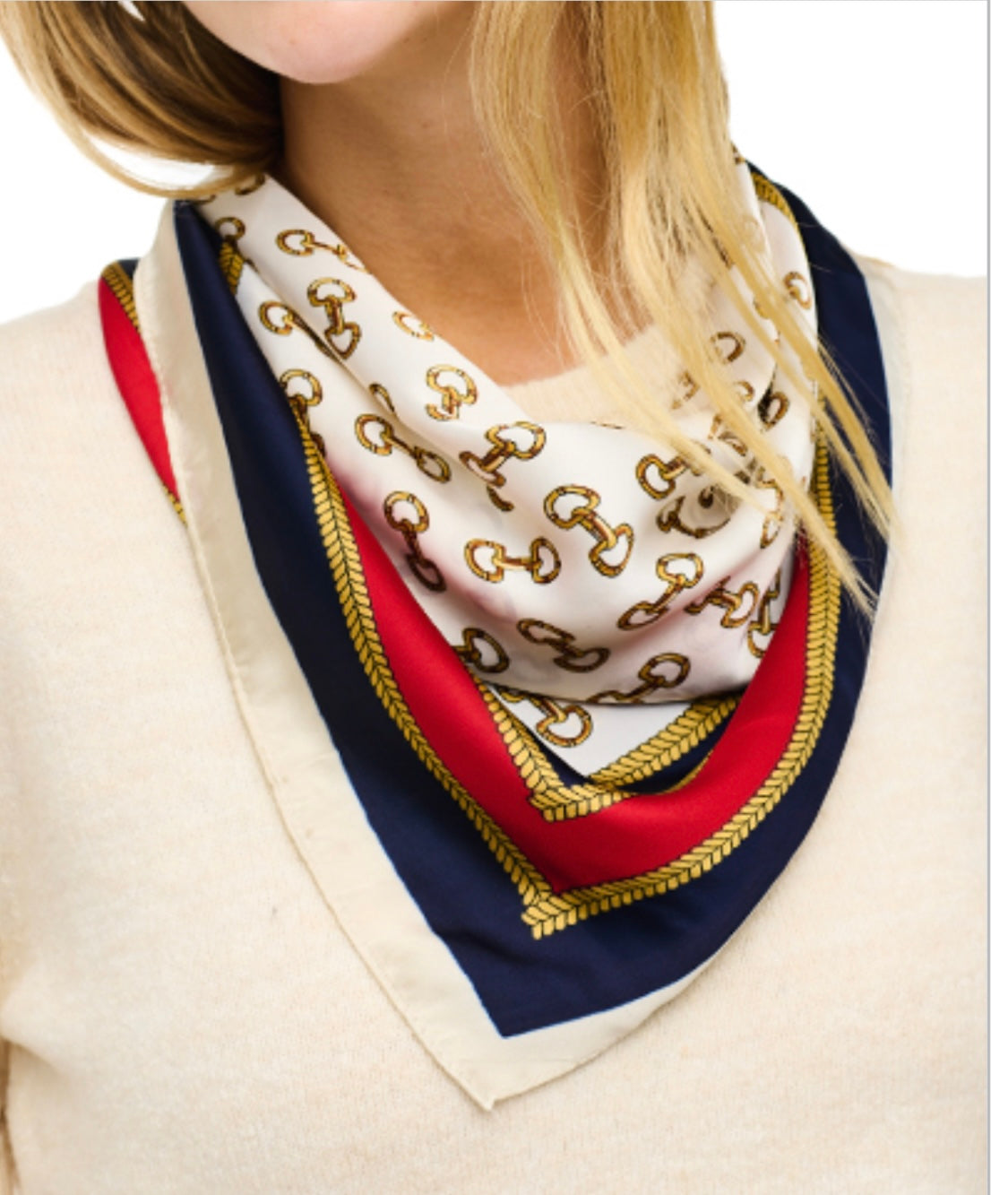 Chain & Border Scarf