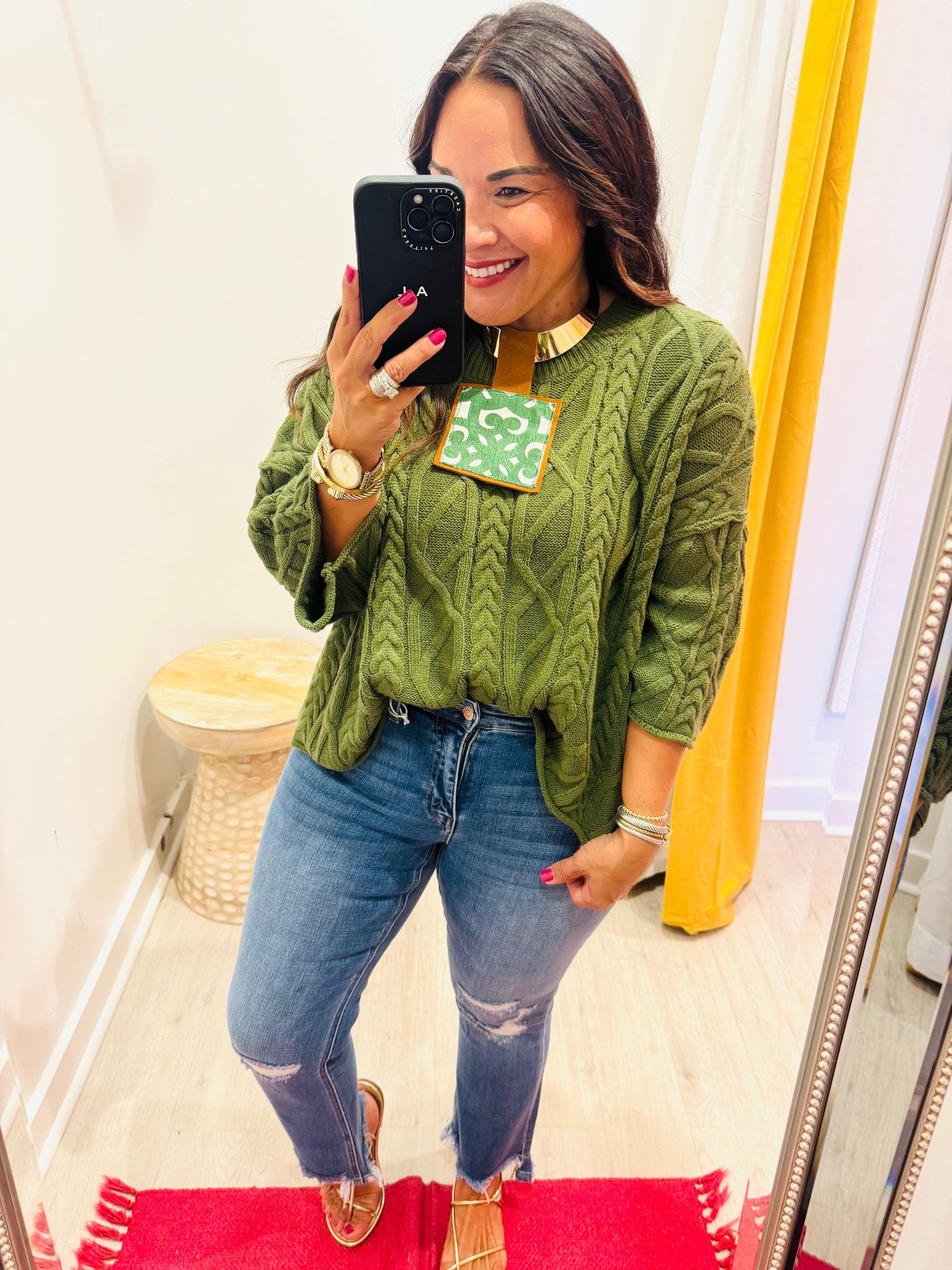 Classic Cable Knit Sweater (2 Colors)