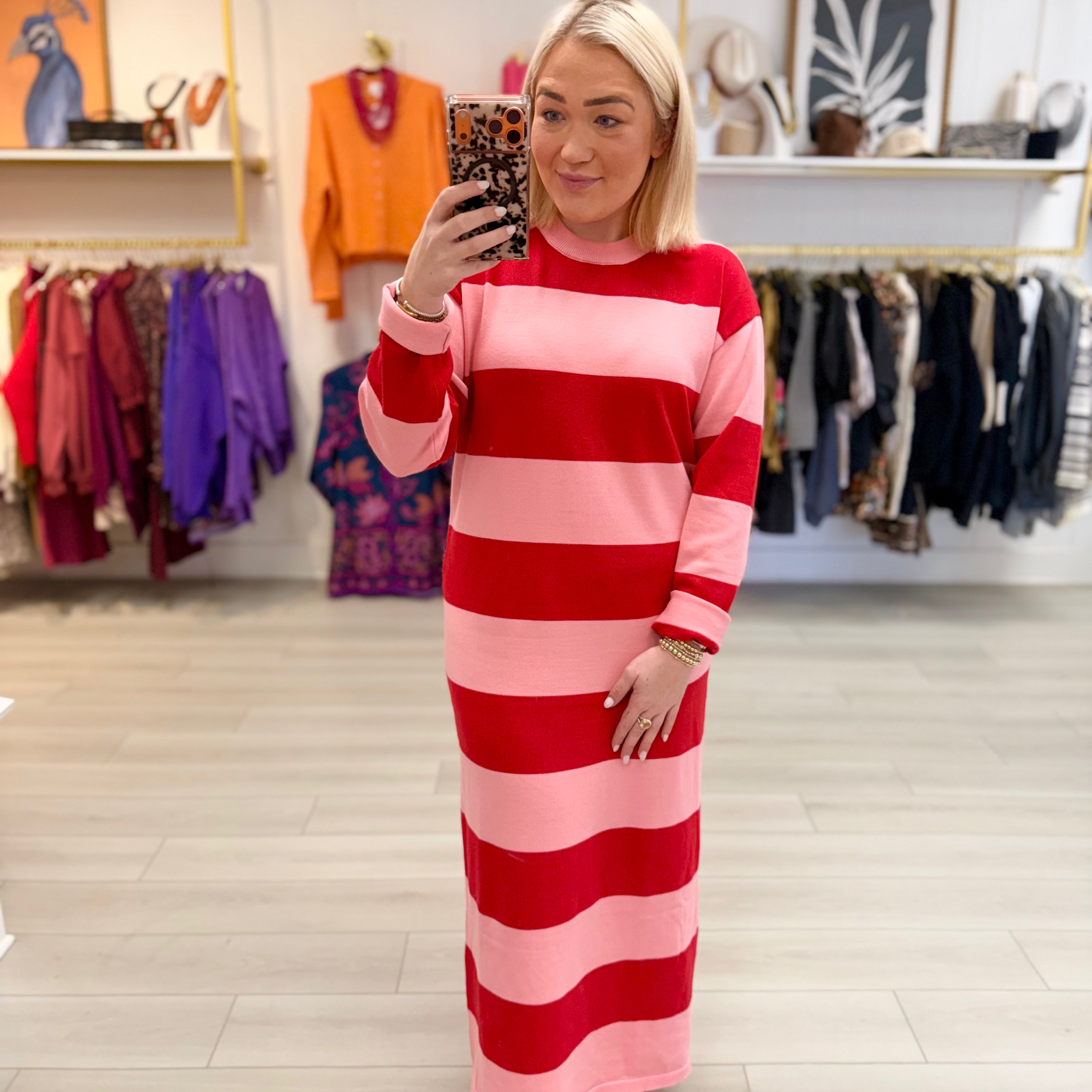 Mixed Berries Sweater Dress