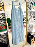 Dolly Denim Button Midi Dress