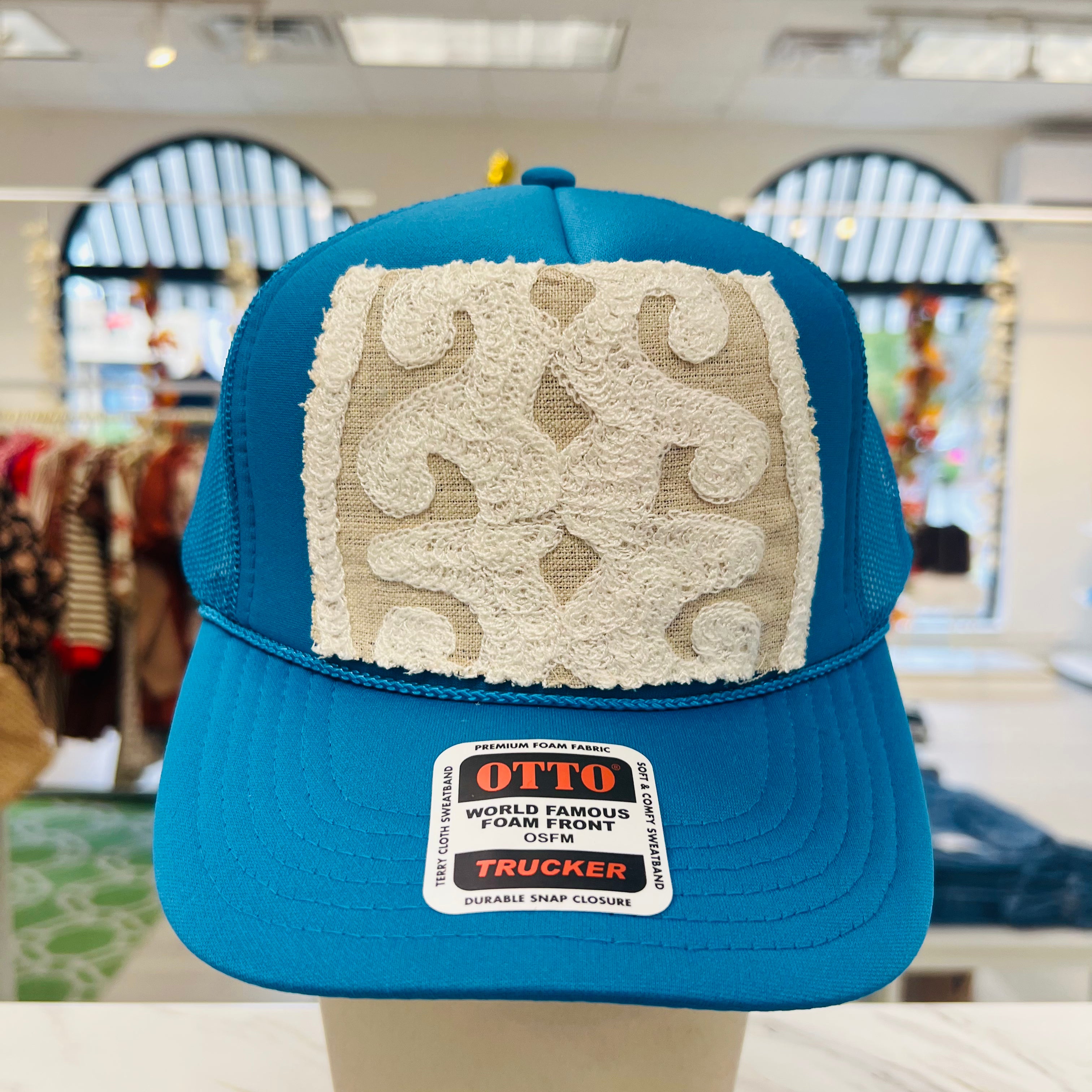 ORIJINAL Trucker Hat in Teal - Cream/White Patch