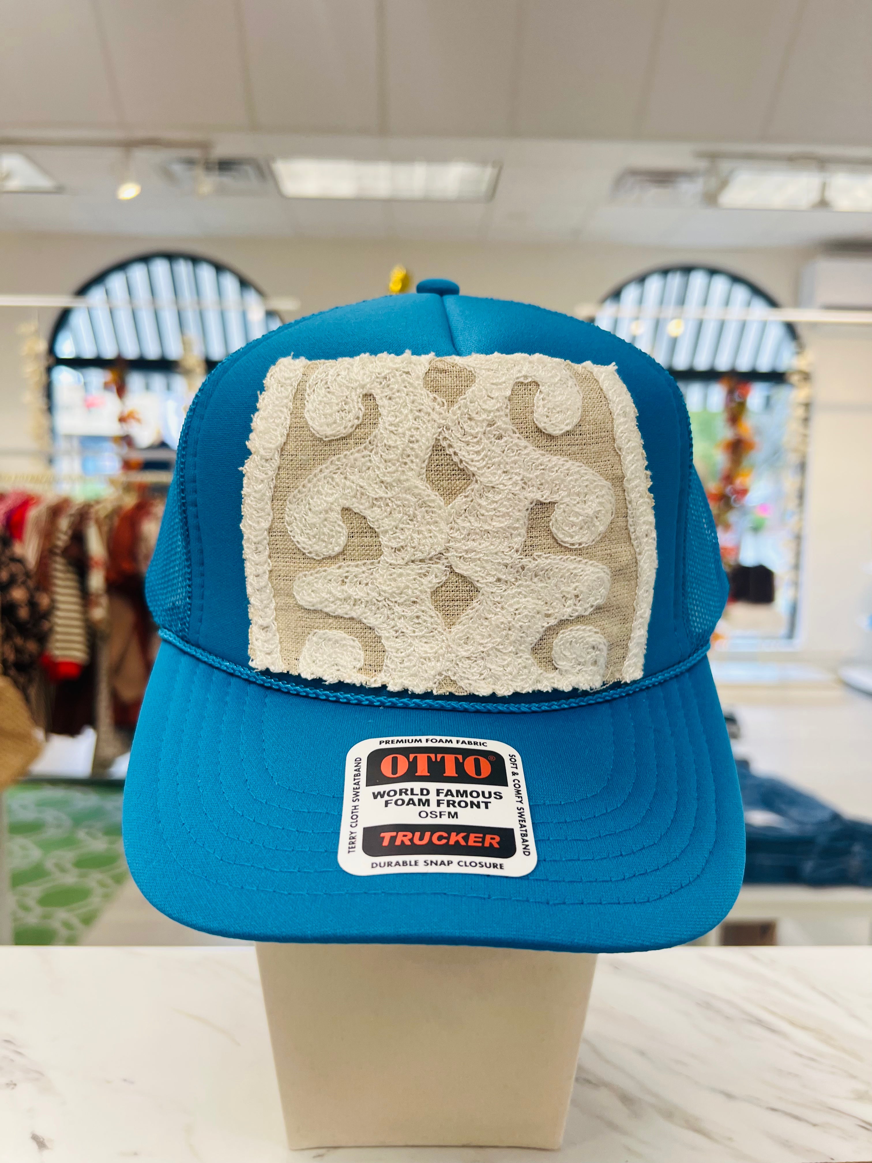 ORIJINAL Trucker Hat in Teal - Cream/White Patch